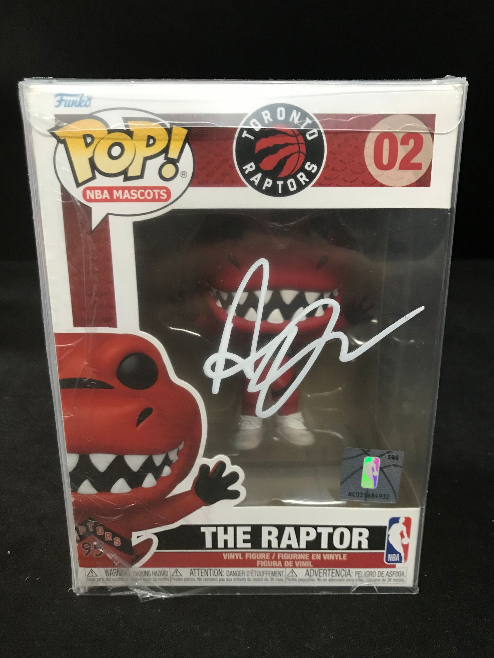 DRAKE SIGNED TORONTO RAPTORS FUNKO POP (PRO CERT COA) (1 of 2)