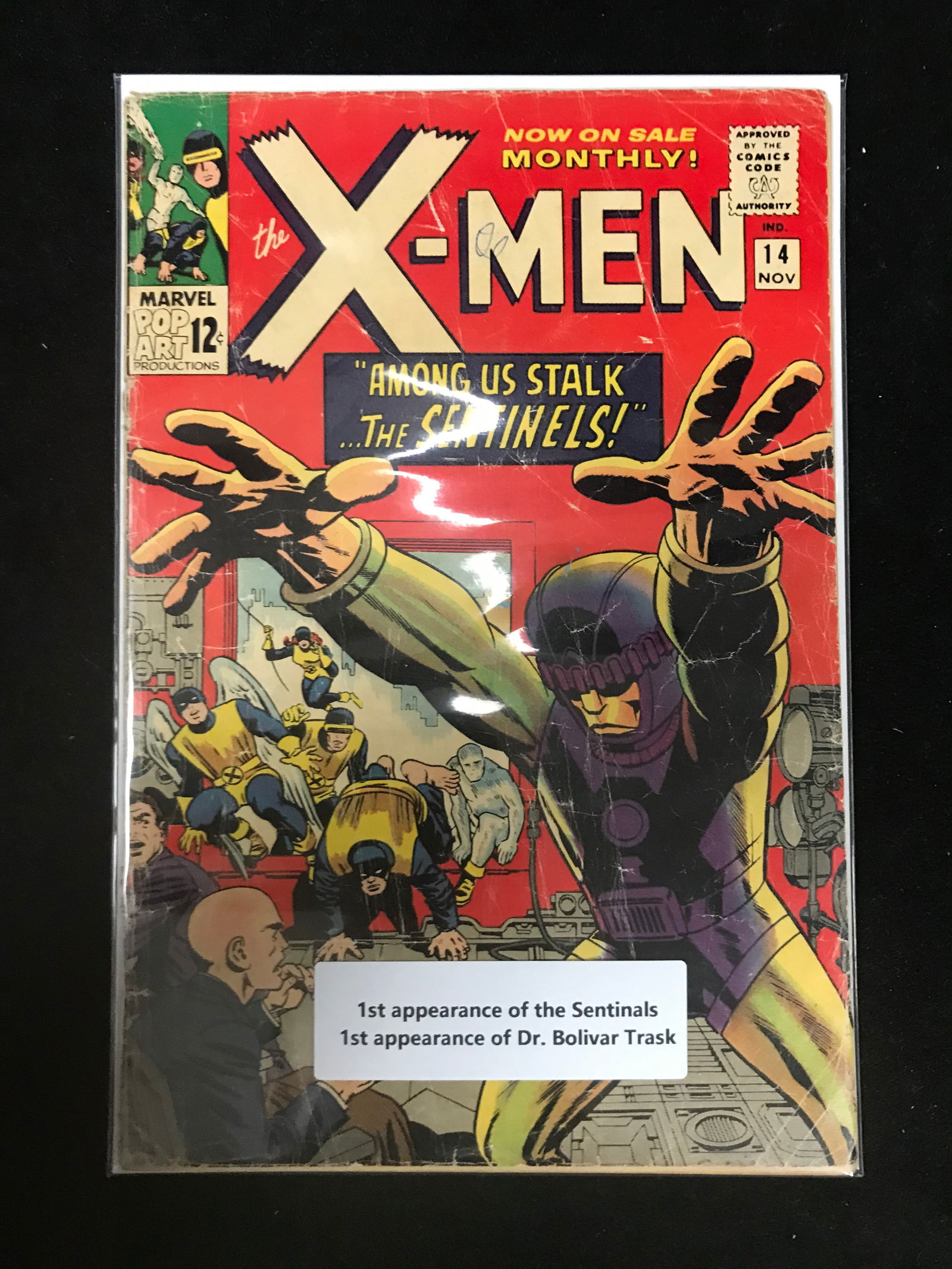 MARVEL COMICS NO.14 X-MEN (1ST APP SENTINALS AND DR. BOLIVAR TRASK) (1 of 1)
