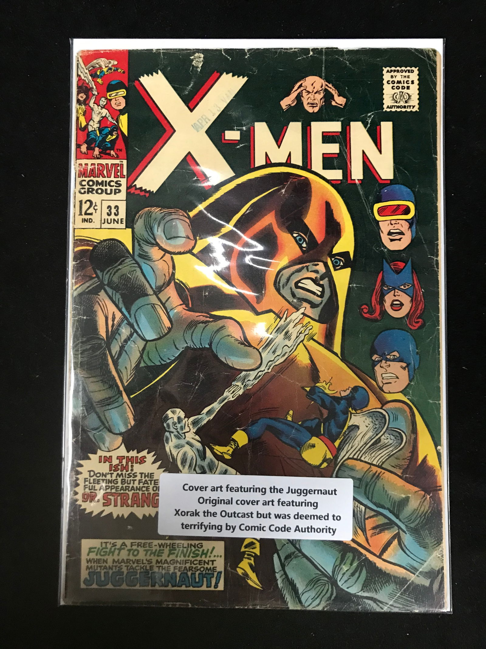 MARVEL COMICS NO.33 THE X-MEN (FEAT XORAK BUT DEEMED TO TERRIFING BY COMIC CODE AUTHORITY) (1 of 1)