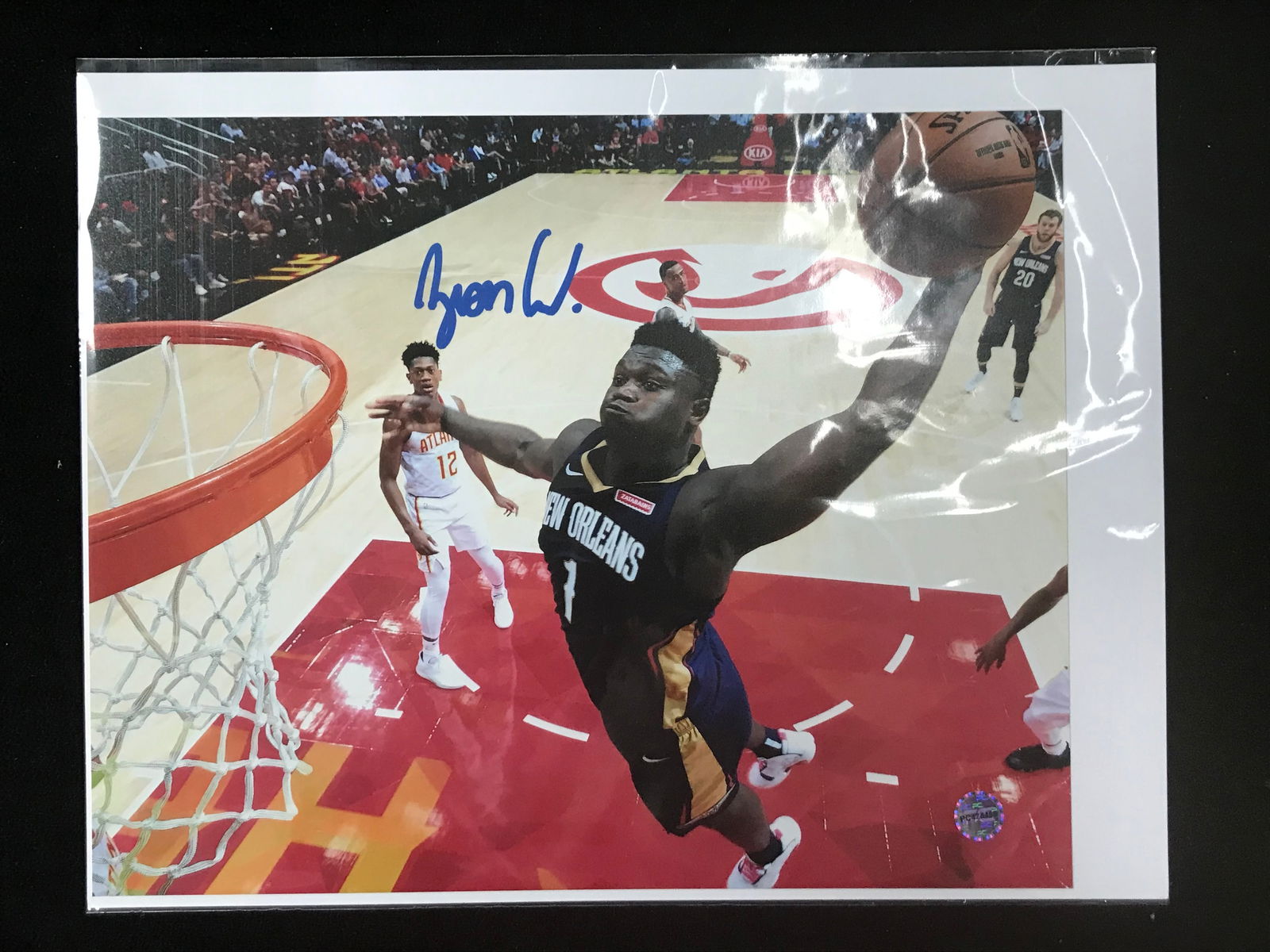 ZION WILLIAMSON SIGNED NEW ORLEANS 8 X 10 (PRO CERT COA) (1 of 1)
