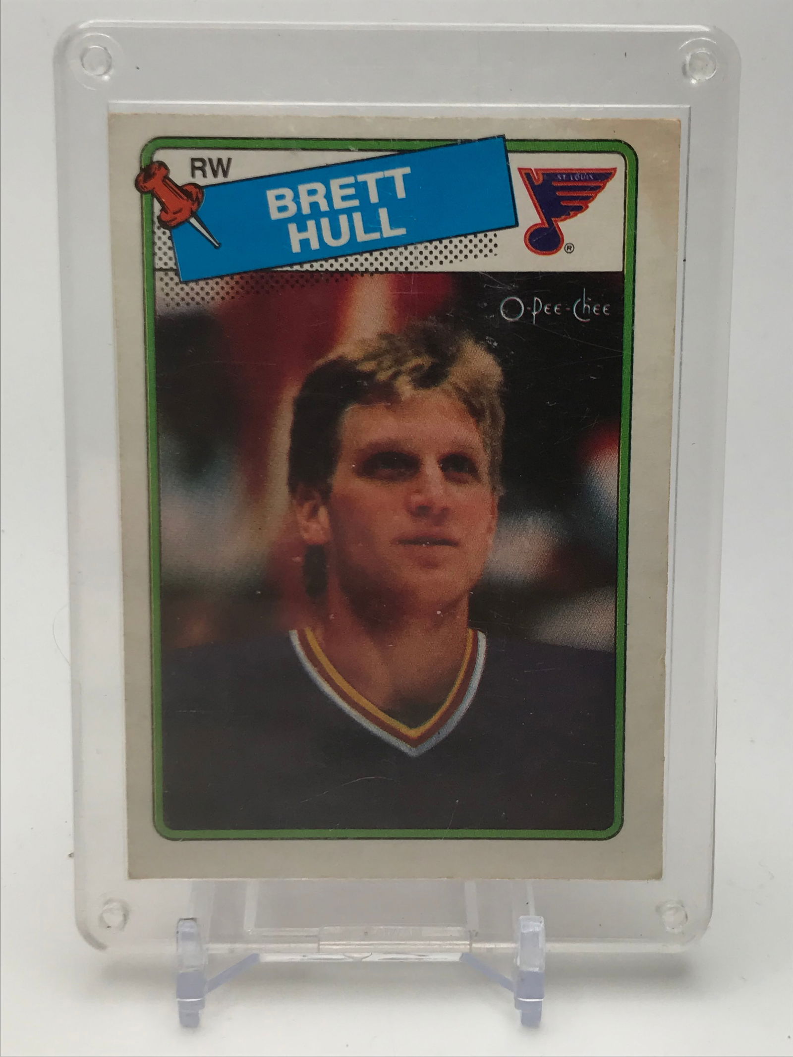 1988 O PEE CHEE BRETT HULL ROOKIE CARD (1 of 2)