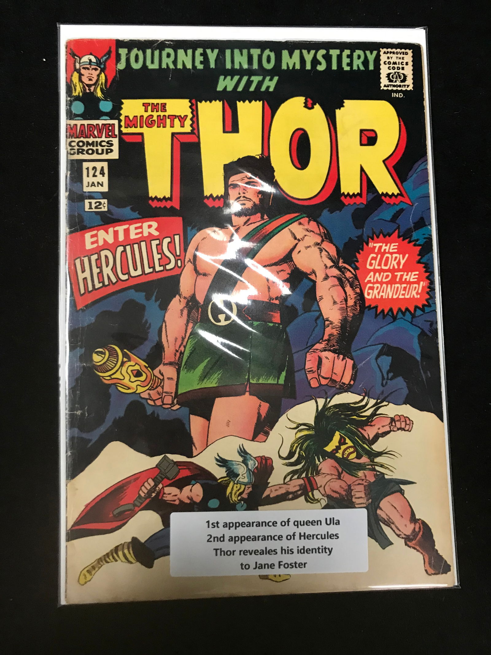 MARVEL COMICS NO.124 THE MIGHTY THOR ((1ST APP QUEEN ULA) (1 of 1)