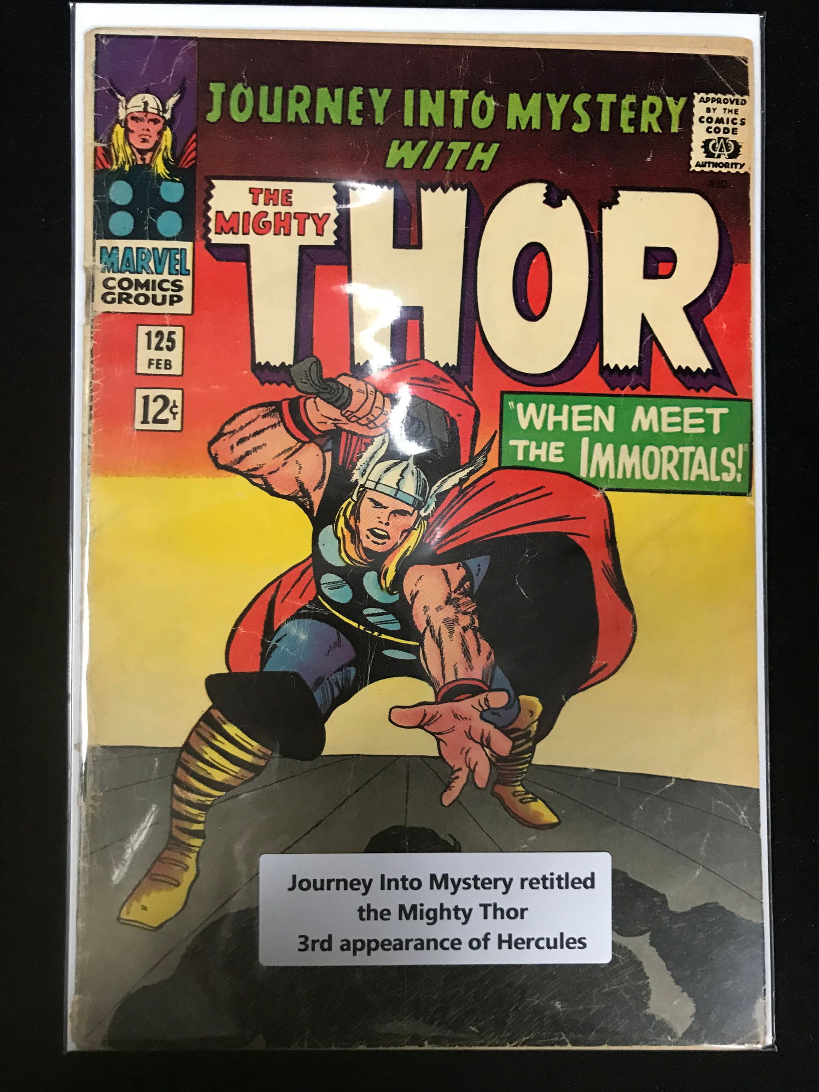 MARVEL COMICS NO.125 THE MIGHTY THOR (JOURNEY INTO MYSTERY RETITLED THE MIGHTY THOR) (1 of 1)
