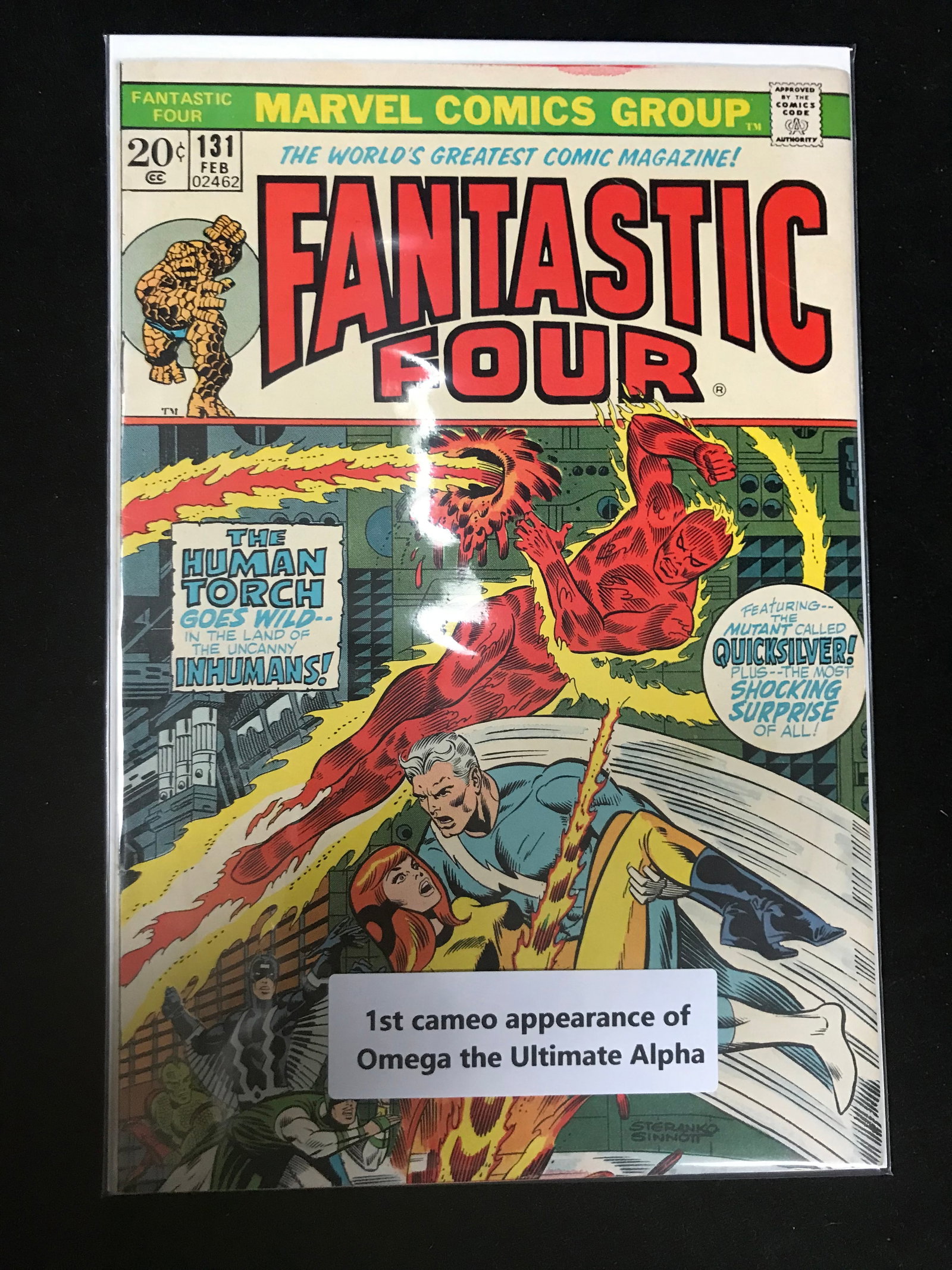 MARVEL COMICS NO.131 FANTASTIC FOUR (1ST CAMEO APP OMEGA THE ULTIMATE PLPHA): Prices are in Canadian dollars