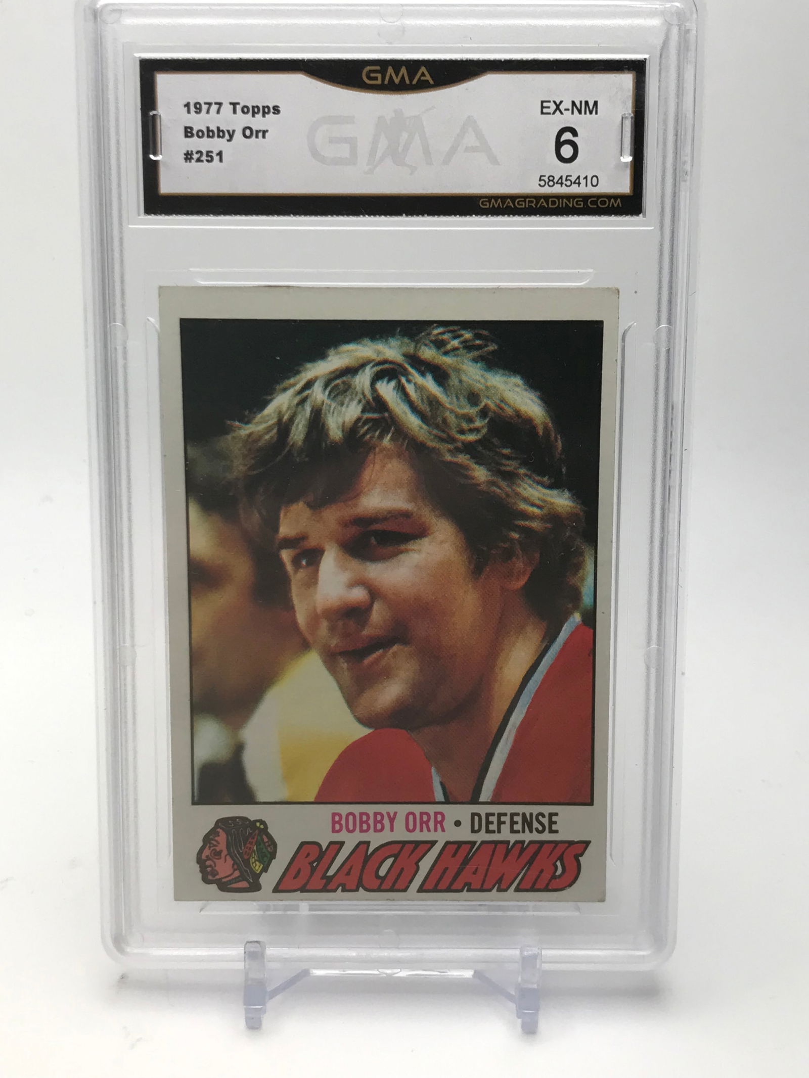 1977 TOPPS BOBBY ORR (FINAL YEAR)  GMA 6 (1 of 2)