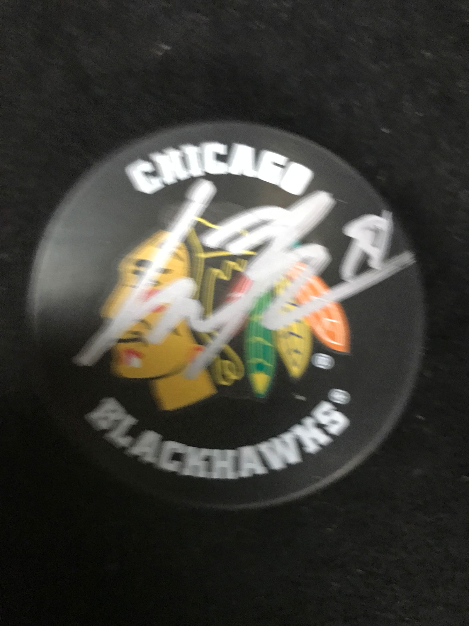CONNOR BEDARD SIGNED CHICAGO BLACKHAWKS PUCK (GCG HOLO) (1 of 2)