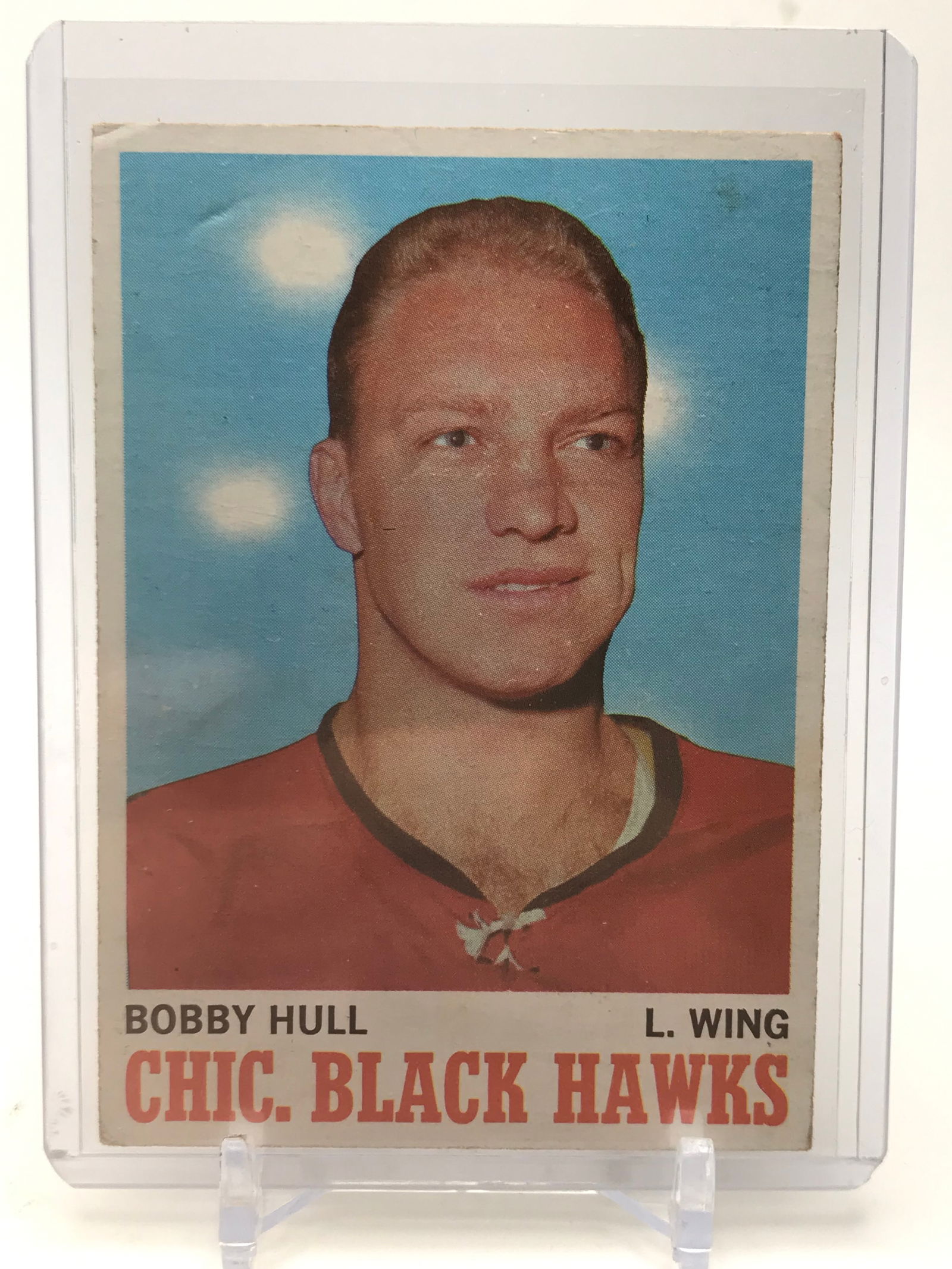 TOPPS 1970 BOBBY HULL HOCKEY CARD (1 of 2)