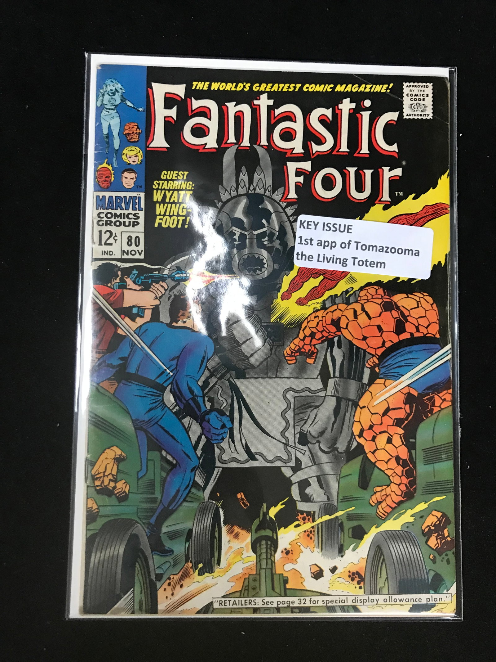 MARVEL COMICS NO.80 FANTASTIC FOUR (1ST APP TOMAZOOMA THE LIVING TOTEM): Prices are in Canadian dollars