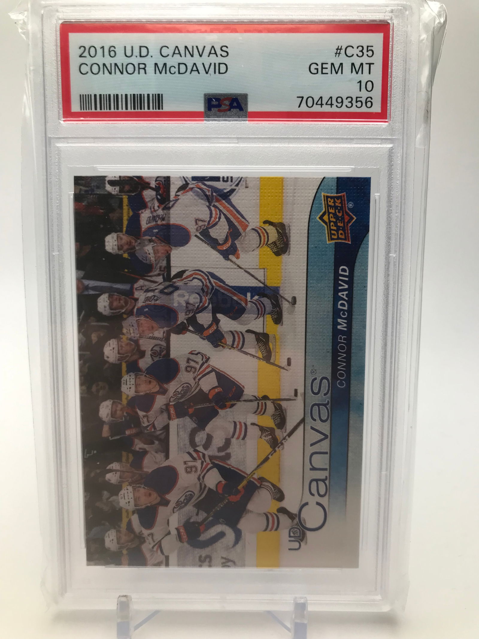 2016 UPPER DECK CANVAS CONNOR MCDAVID PSA 10 (1 of 1)