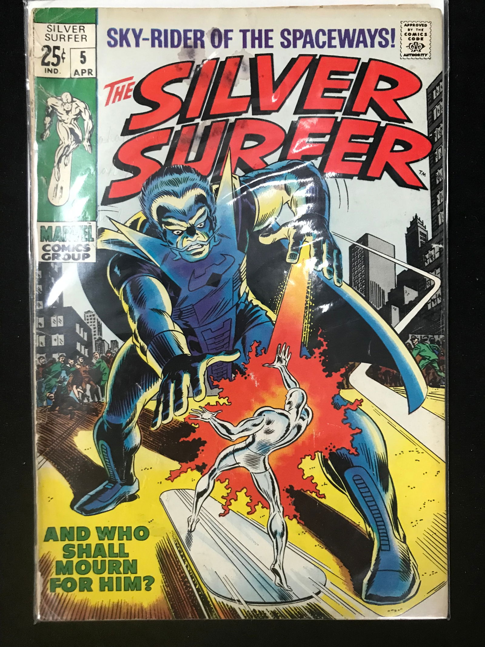 MARVEL COMICS THE SILVER SURFER NO.5 (1 of 1)
