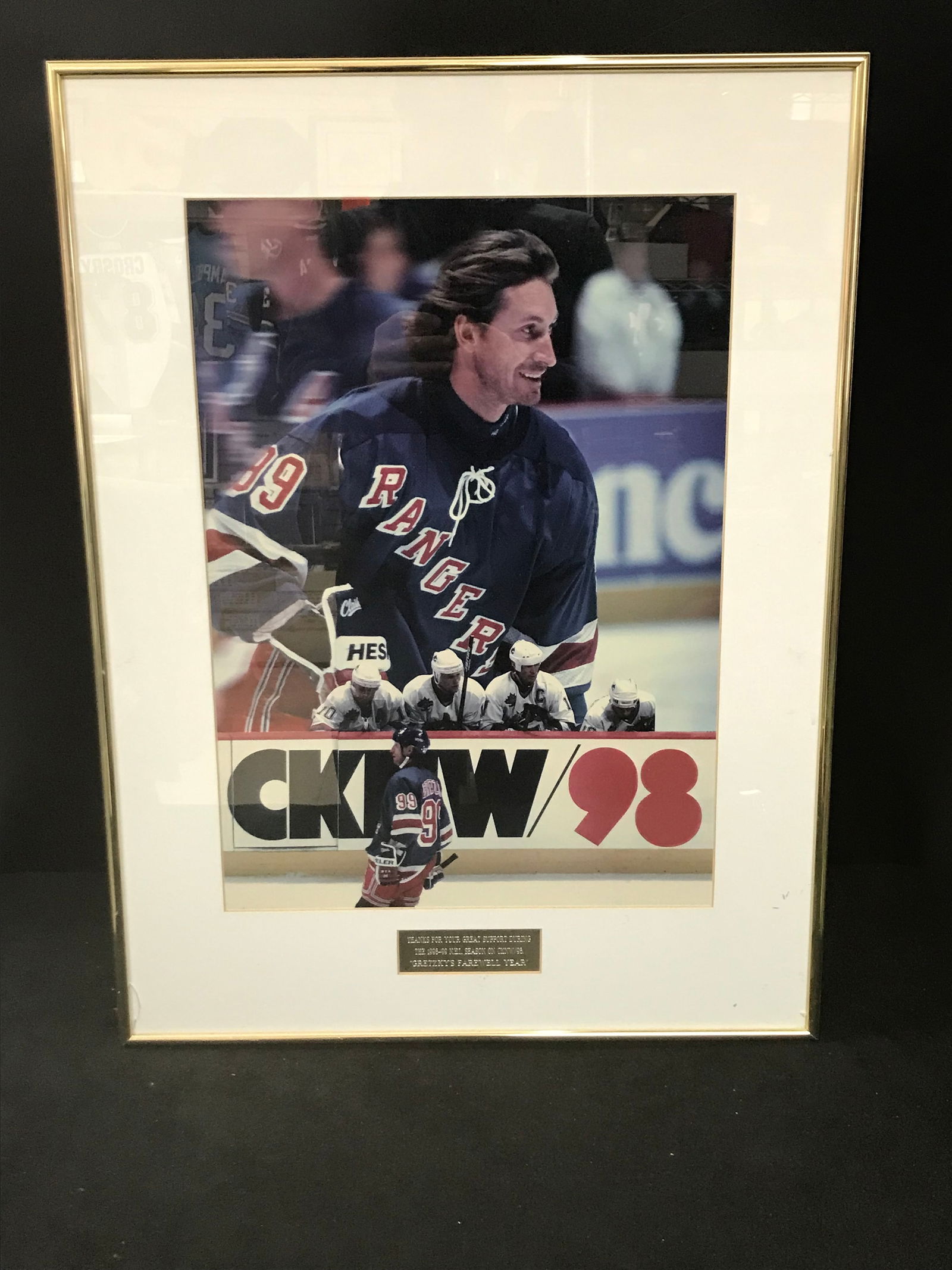 WAYNE GRETZKY CUSTOM FRAMED FAIRWELL COLLAGE: Prices are in Canadian dollars