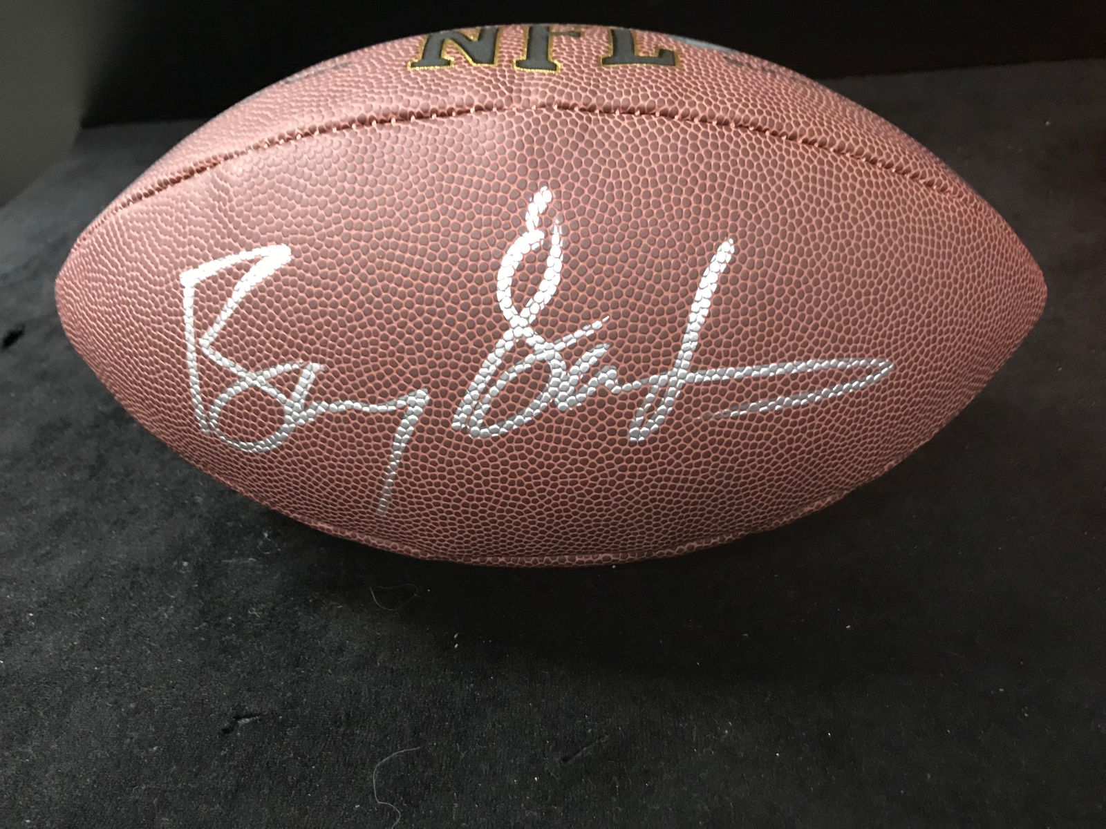 BARRY SANDERS SIGNED WILSON NFL FOOTBALL (SCHWARTZ COA) (1 of 3)