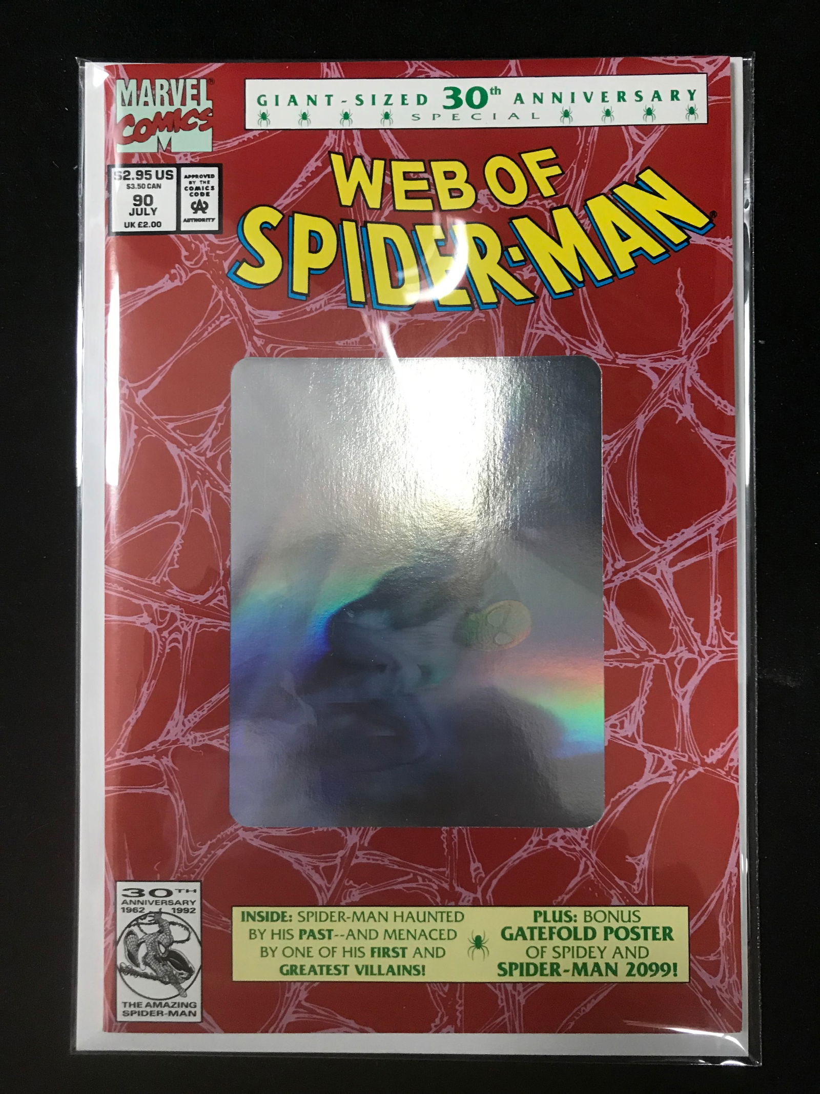 MARVEL COMICS NO.90 WEB OF SPIDERMAN (GIANT SIZED 30TH ANNIVERSARY) (1 of 1)