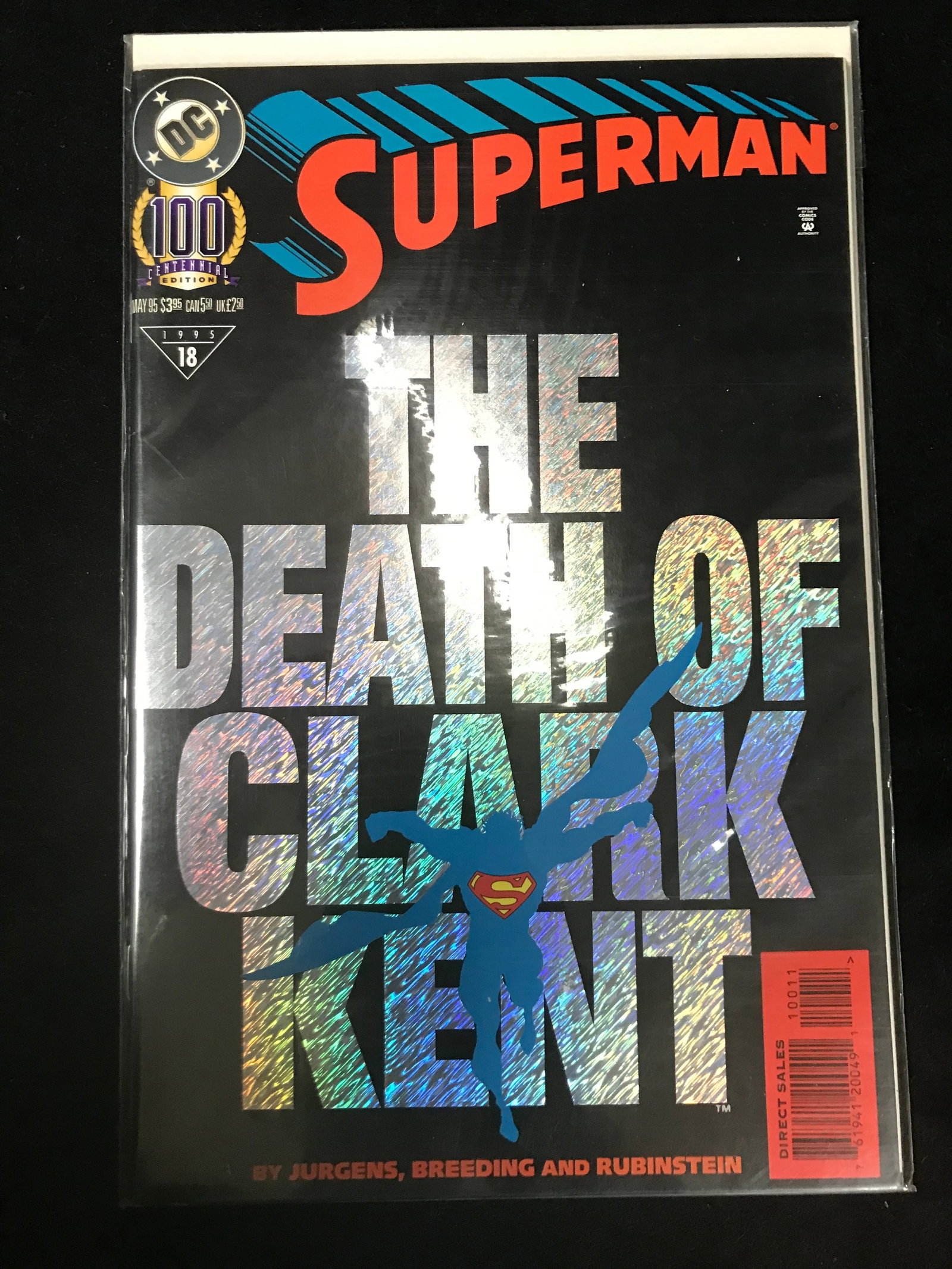 DC COMICS NO.18 SUPERMAN THE DEATH OF CLARK KENT (1 of 1)