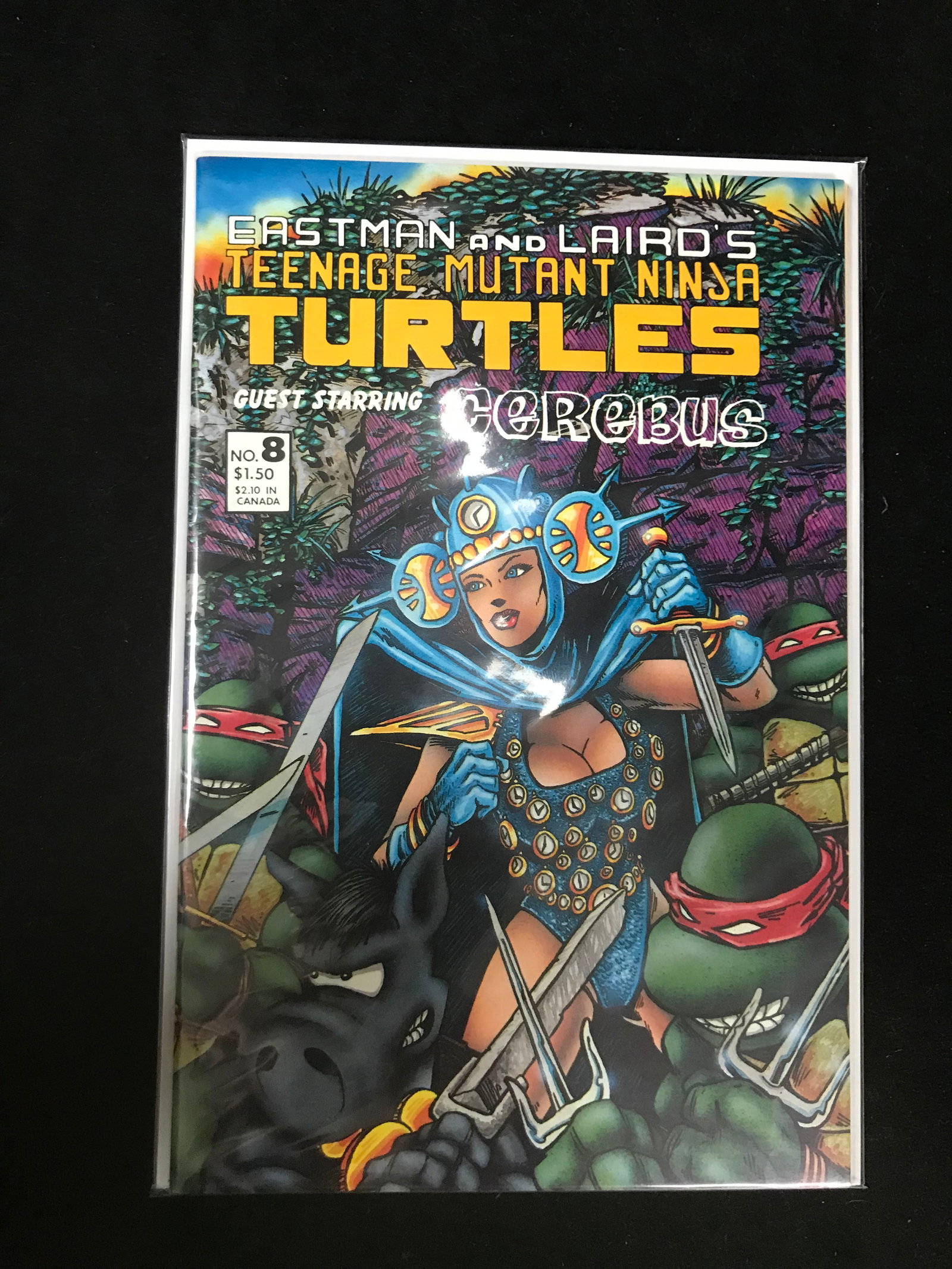 NO.8 EASTMAN AND LAIRDS TEENAGE MUTANT NINJA TURTLES GUST STARRING CEREBUS: Prices are in Canadian dollars