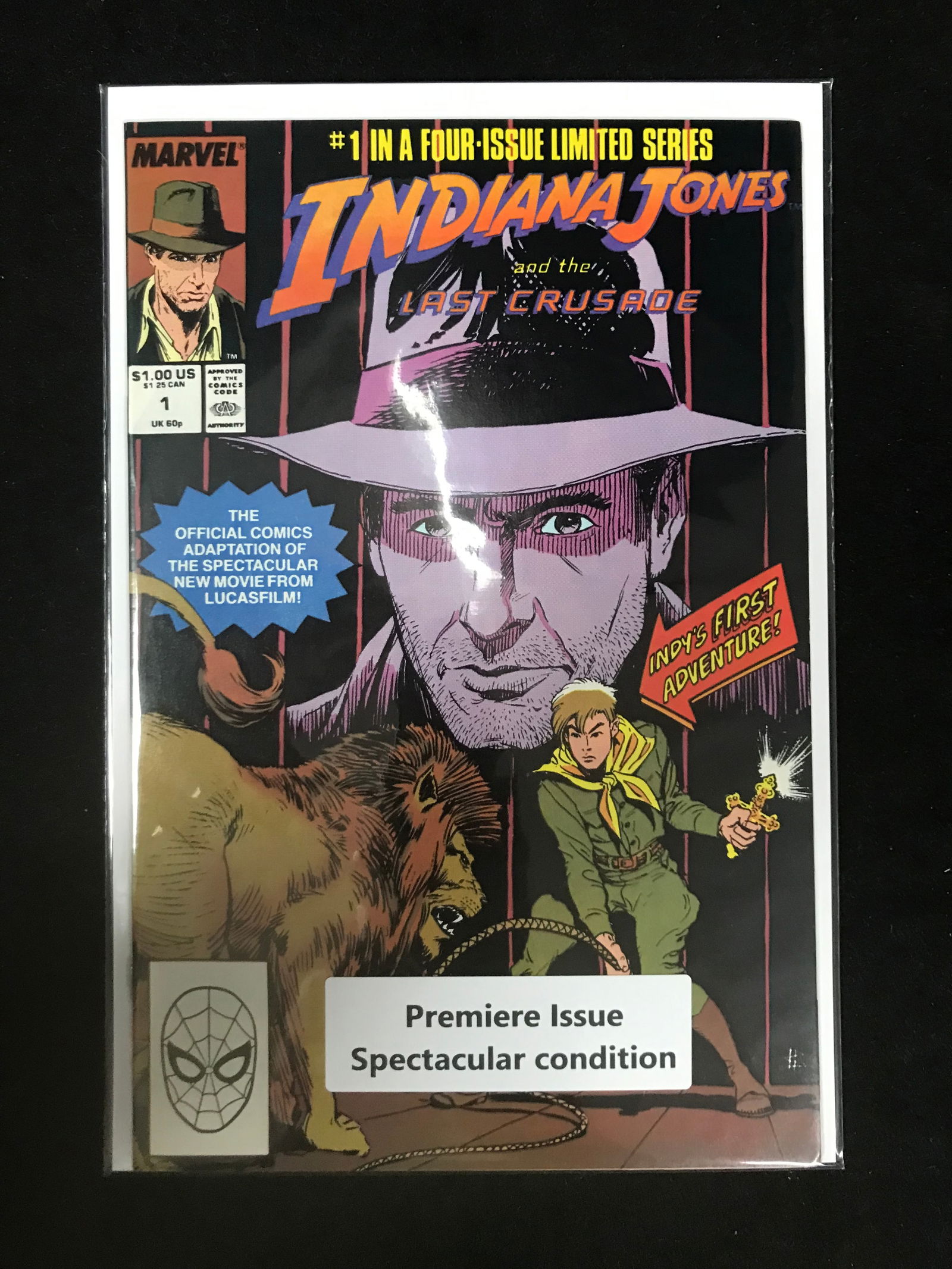 MARVEL COMICS NO.1 INDIANA JONES AND THE LAST CRUSADE (1 of 1)