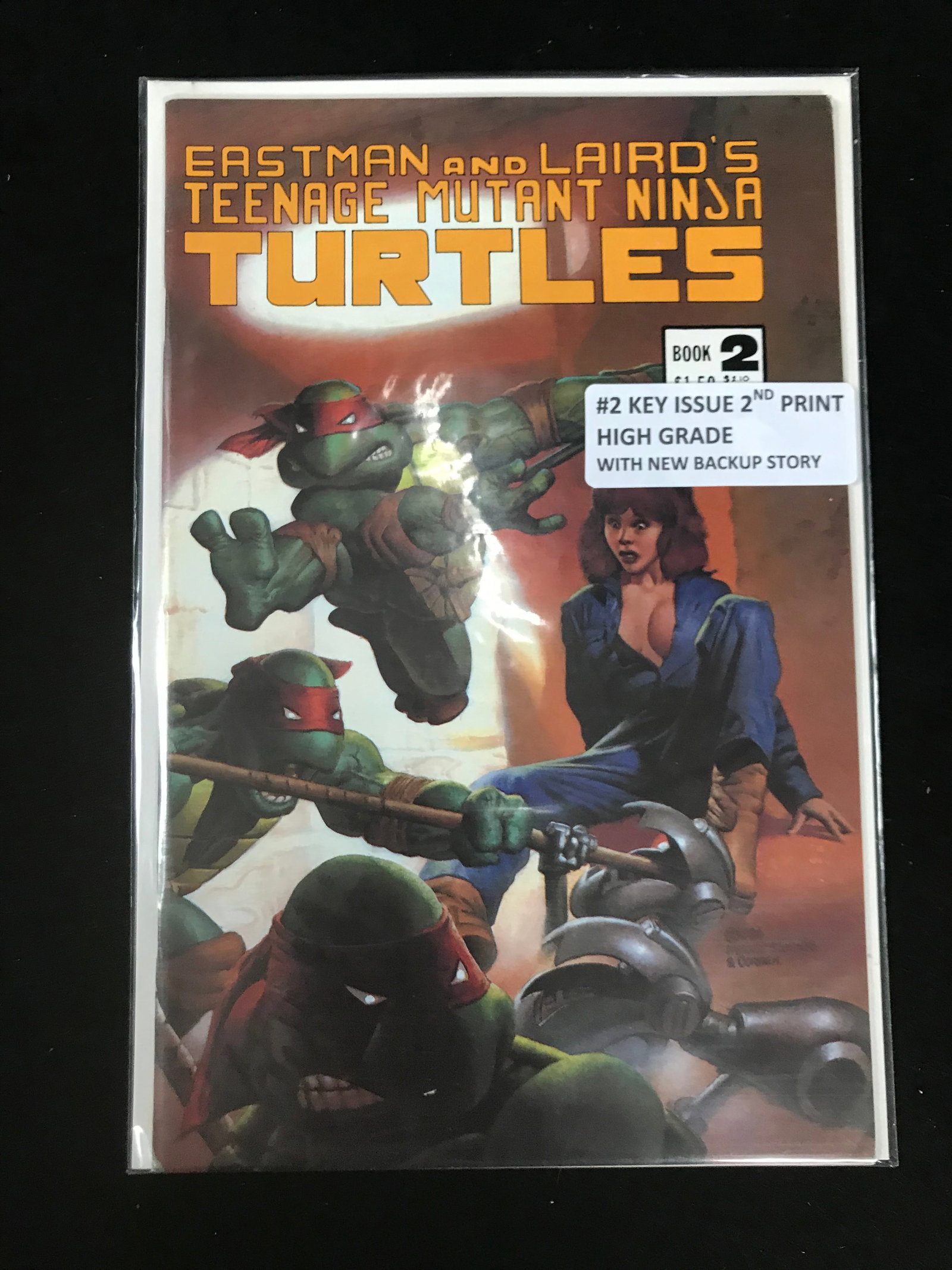 EASTMAN AND LAIRDS TEENAGE MUTANT NINJA TURTLES NO.2 (2ND PRINT WITH NEW BACKUP STORY): Prices are in Canadian Dollars