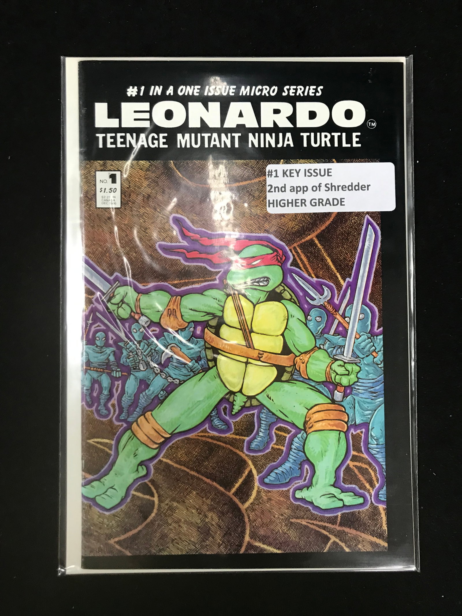 LEONARDO TEENAGE MUTANT NINJA TURTLES NO.1(2ND APP SHREDDER): Prices are in Canadian Dollars