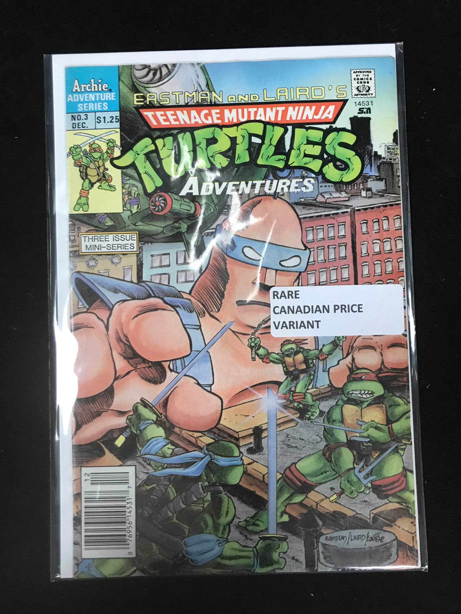ARCHIE COMICS NO.3 EASTMAN AND LAIRDS TEENAGE MUTANT NINJA TURTLES: Prices are in Canadian Dollars