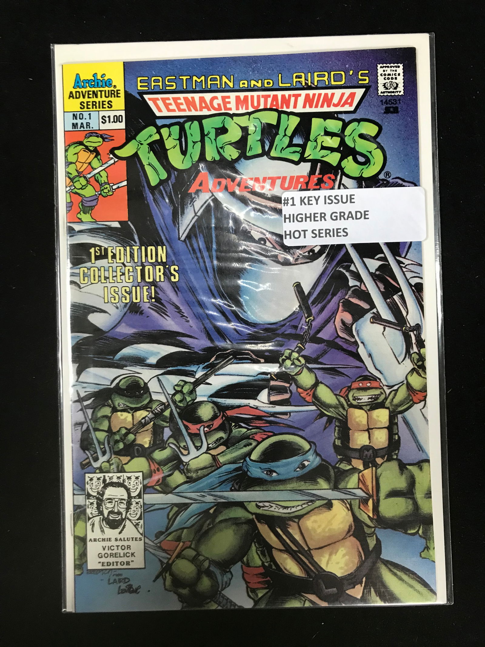 ARCHIE COMICS NO.1 EASTMAN AND LAIRDS TEENAGE MUTANT NINJA TURTLES (1 of 1)