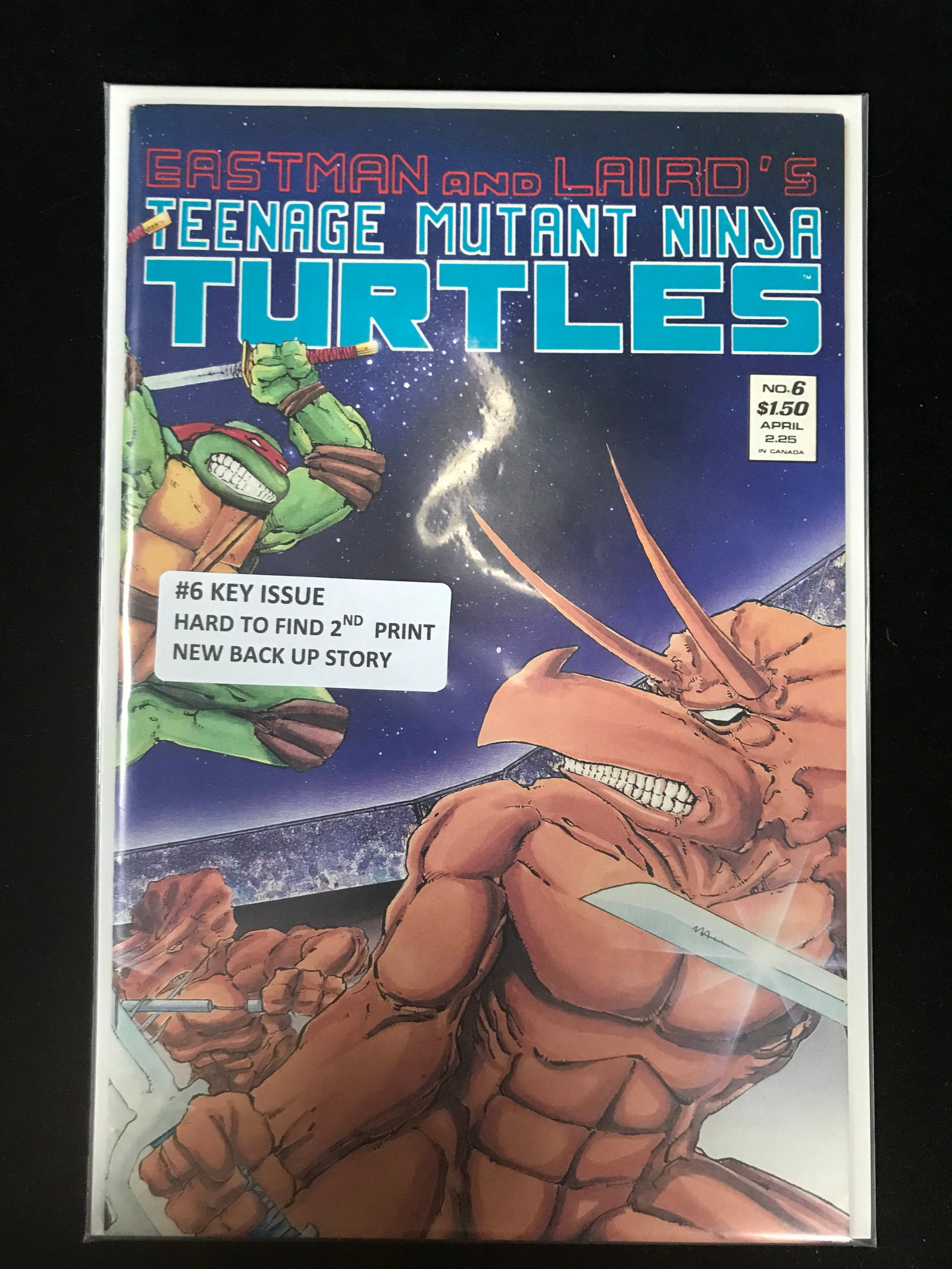 EASTMAN AND LAIRDS TEENAGE MUTANT NINJA TURTLES NO.6 (HARD TO FIND 2ND PRINT): Prices are in Canadian Dollars
