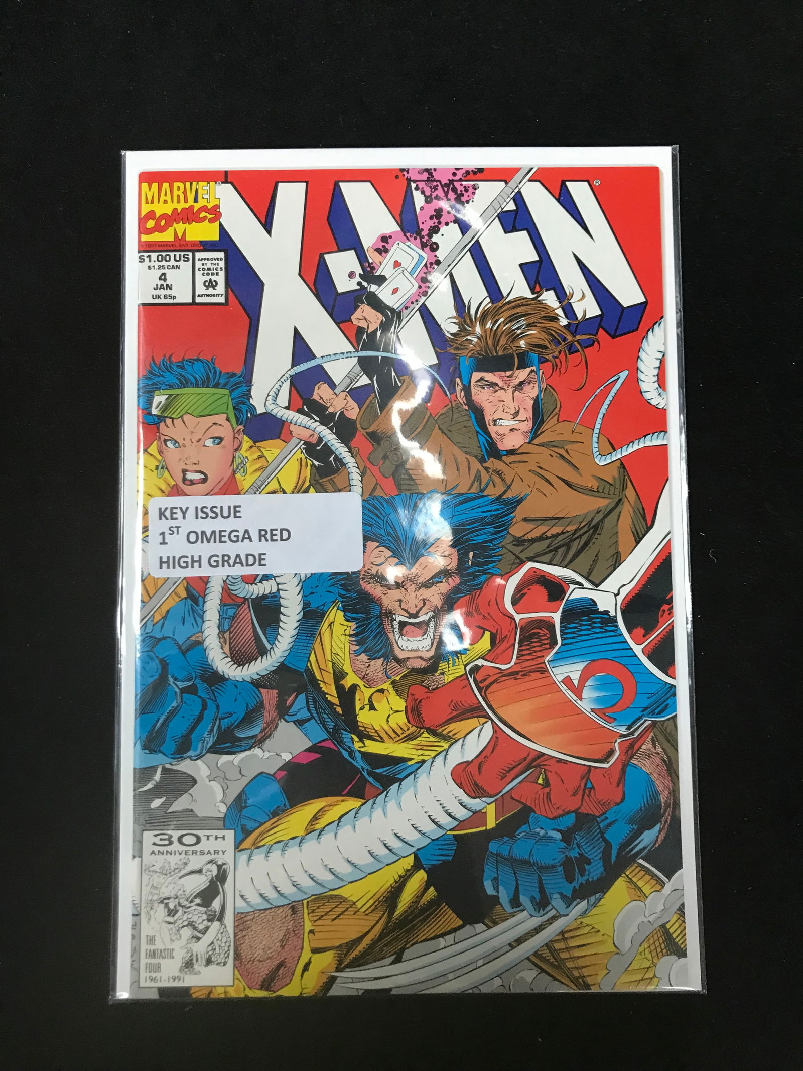 MARLVEL COMICS NO.4 X-MEN (1ST APP OMEGA RED) (1 of 1)