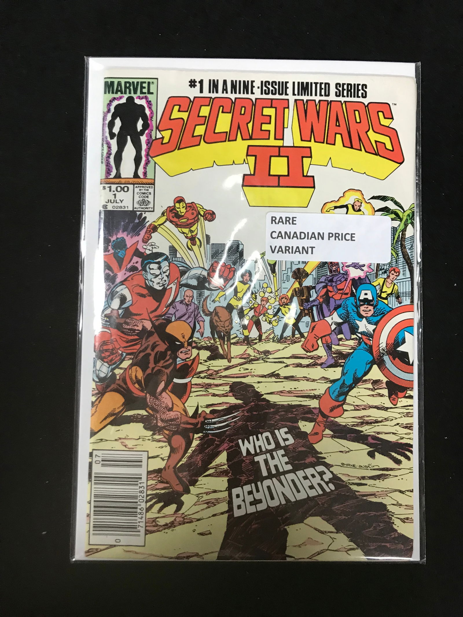 MARLVEL COMICS NO.1 SECRET WARS II (RARE CANADIAN PRICE VARIANT) (1 of 1)