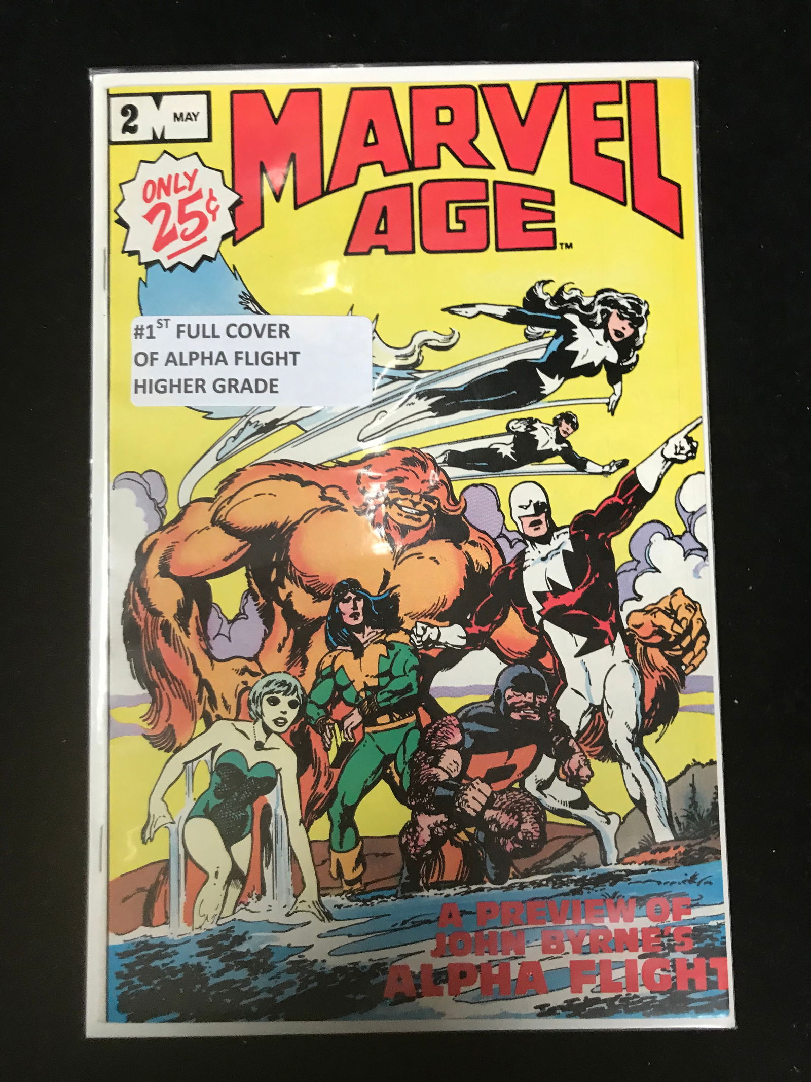MARLVEL COMICS NO.2 MARVEL AGE (1ST FULL COVER ALPHA FLIGHT) (1 of 1)
