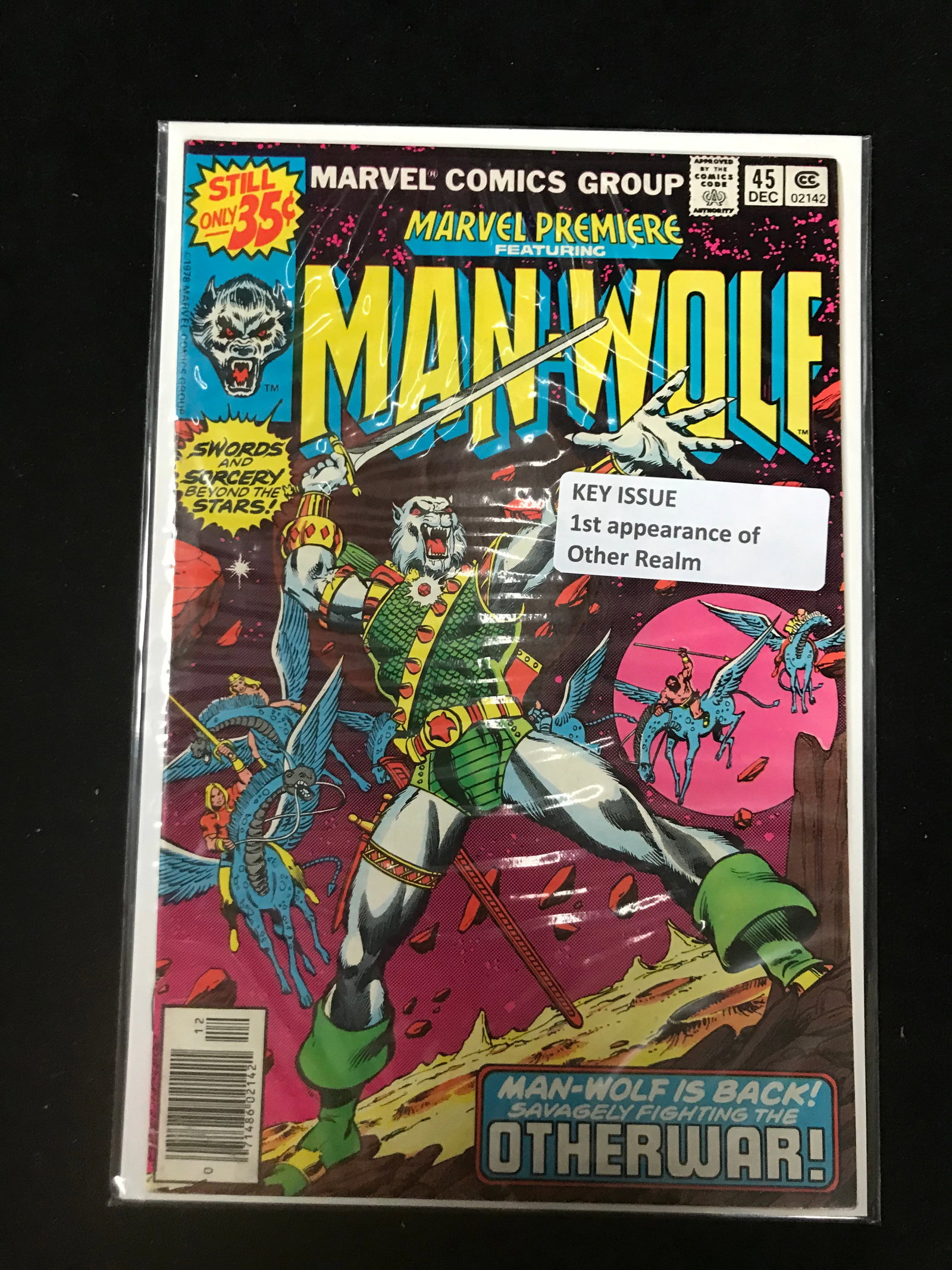 MARVEL COMICS NO.45 MAN-WOLF (1ST APP OTHER REALM): Prices are in Canadian Dollars