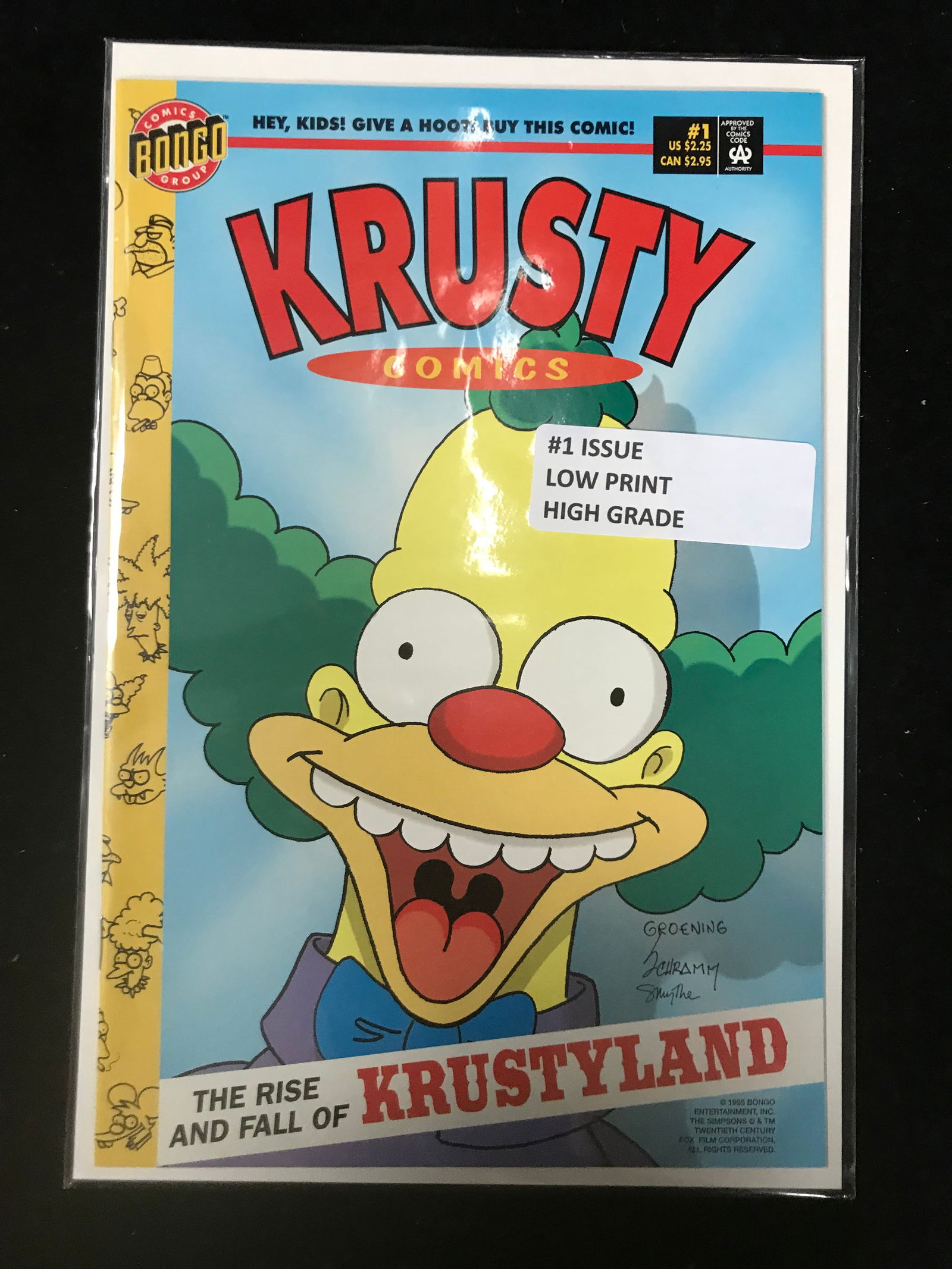 BONGO COMICS NO.1 KRUSTY COMICS (LOW PRINT) (1 of 1)