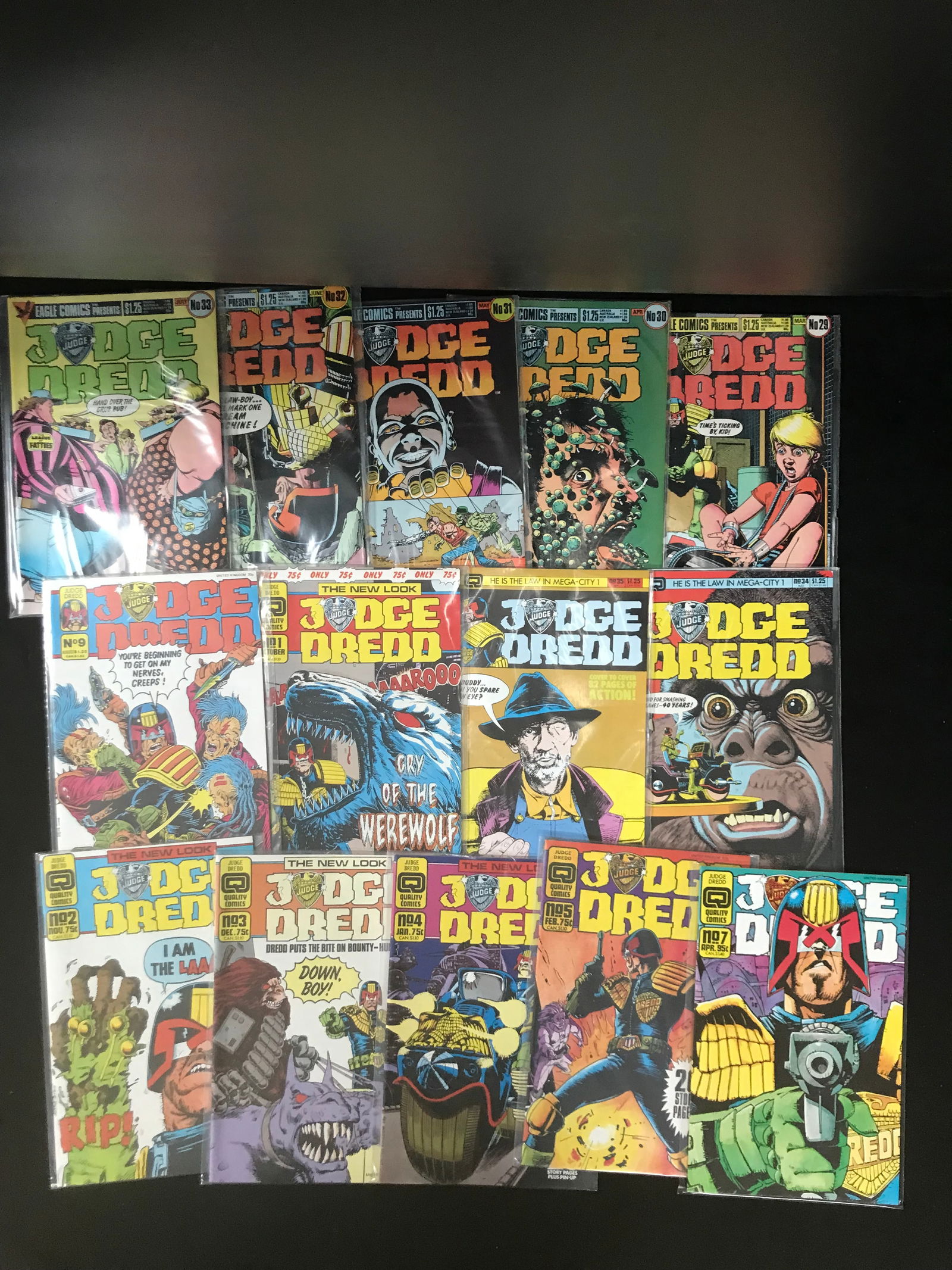LOT OF COMICS VARIOUS TITLESLOT OF JUDGE DREDD COMICS (QUALITY COMICS) (1 of 1)