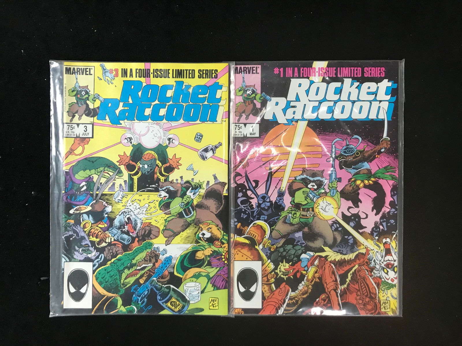 MARVEL COMICS ROCKET RACCOON NO.1 AND NO.3 (1 of 1)