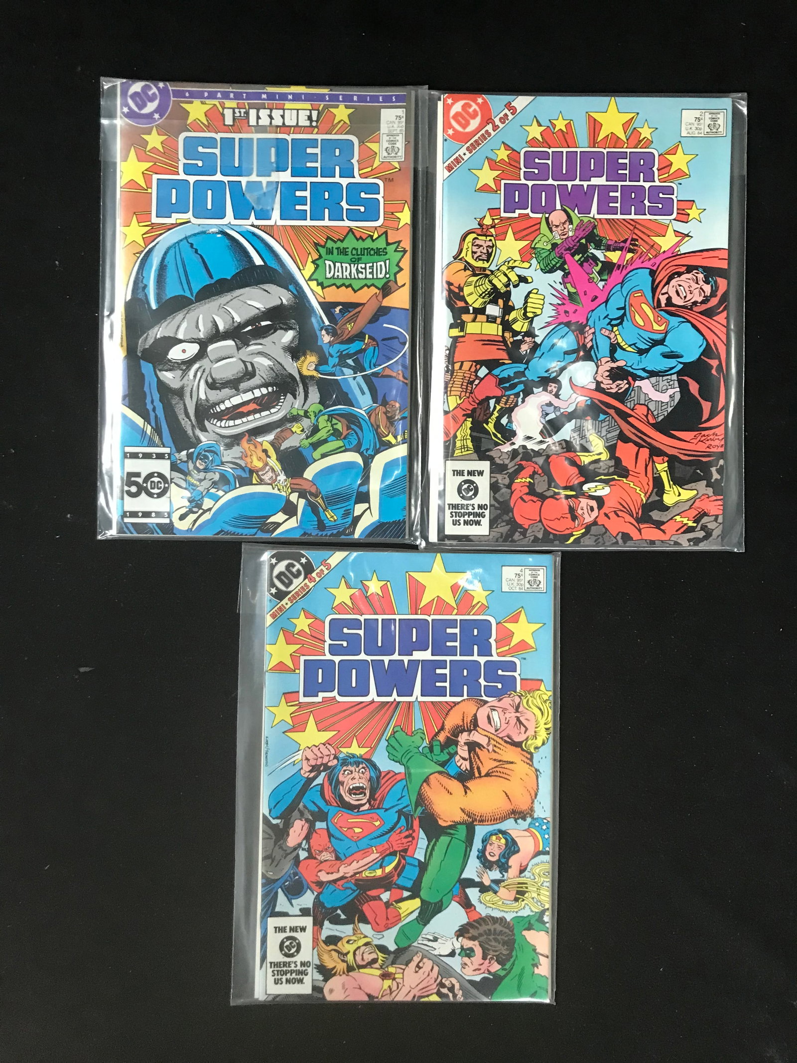 MARVEL COMICS SUPER POWERS 1,2 AND 4: Prices are in Canadian Dollars