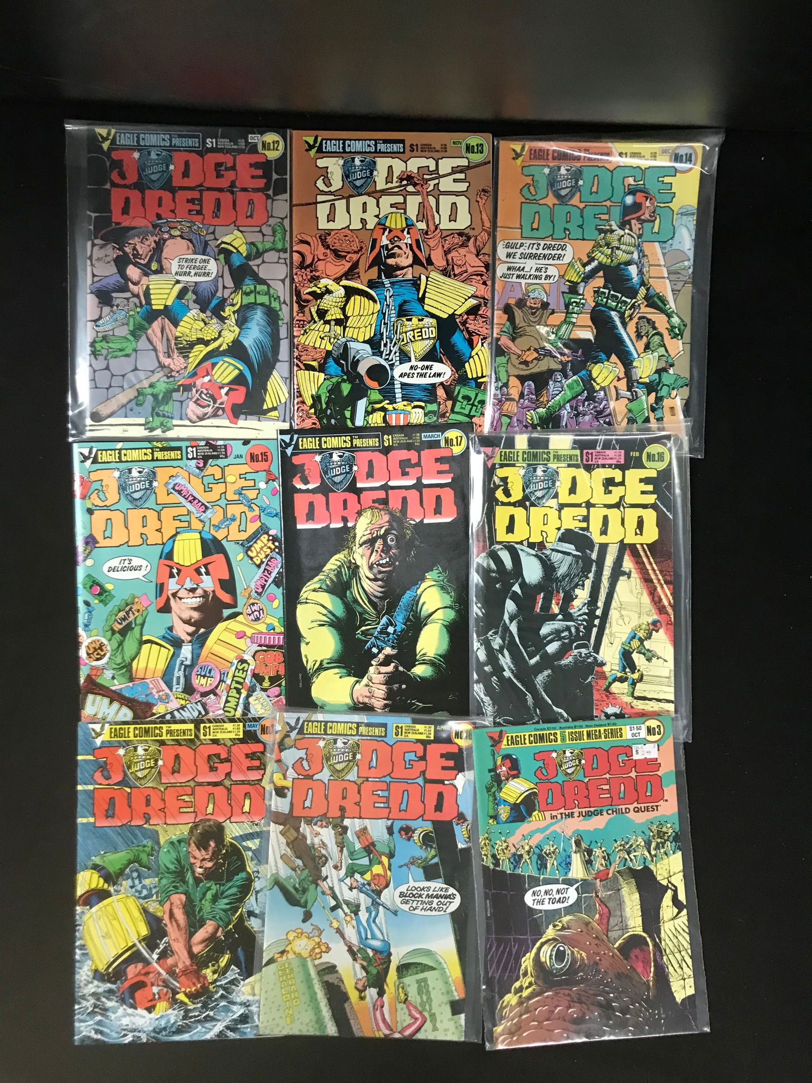 JUDGE DREDD COMIC BOOK LOT (1 of 1)