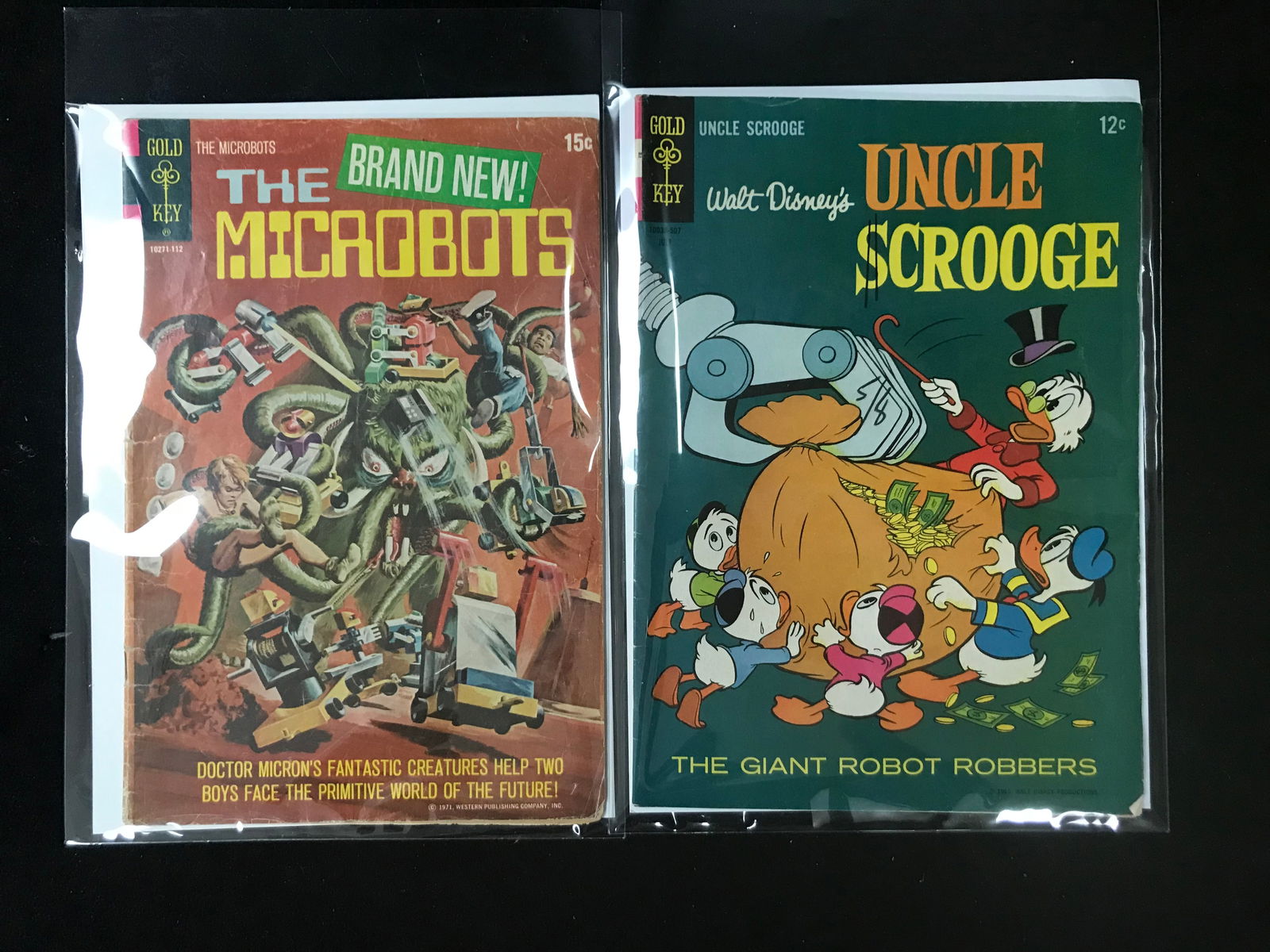 GOLD KEY SILVER AGE COMIC BOOK LOT ( THE MICROBOTS, UNCLE SCROOGE) (1 of 1)