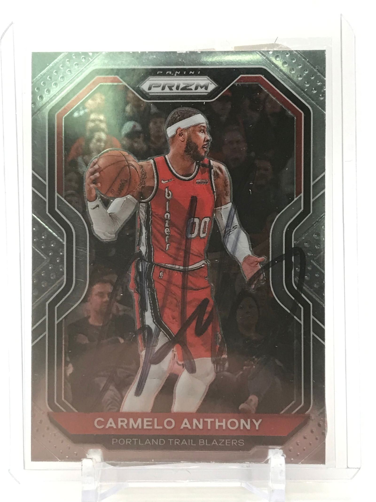 2021 PANINI CARMELO ANTHONY SIGNED CARD RCA COA (1 of 2)