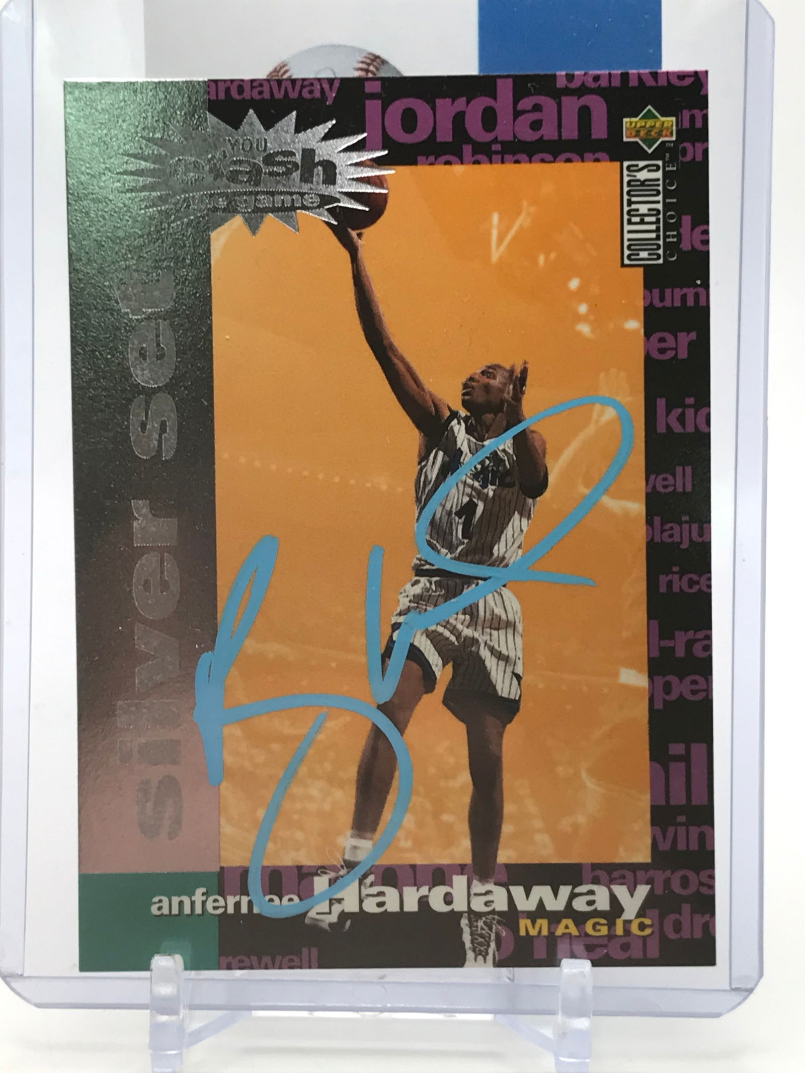 1995  UPPER DECK ANFERNEE HARDAWAY SIGNED CARD DIRECT COA (1 of 2)