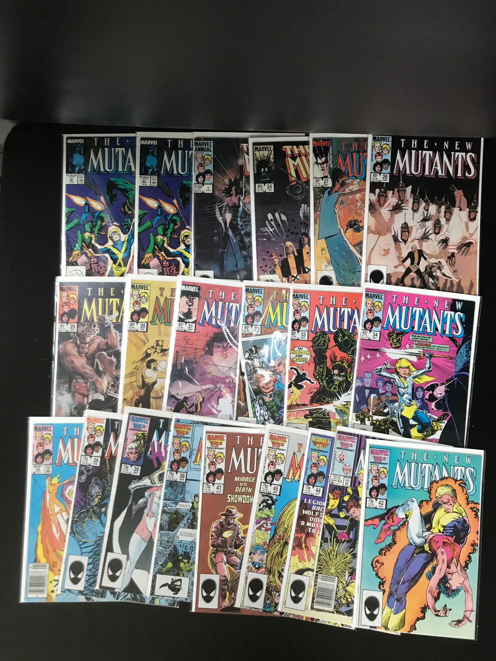 LOT OF THE NEW MUTANTS COMICS (MARVEL COMICS) (1 of 1)