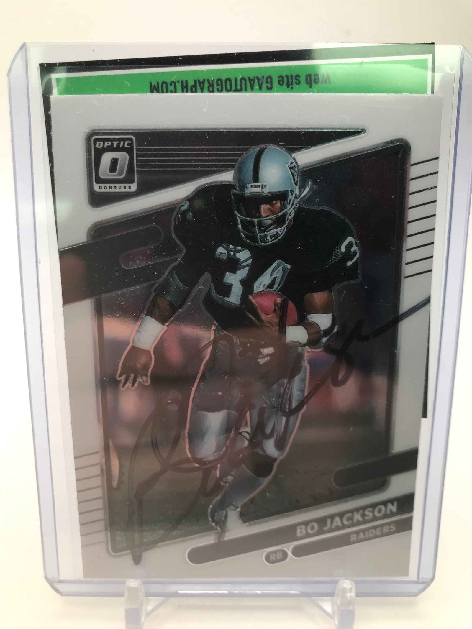 BO JACKSON SIGNED PANINI DONRUSS OPTIC (GAA COA): Prices are in Canadian dollars