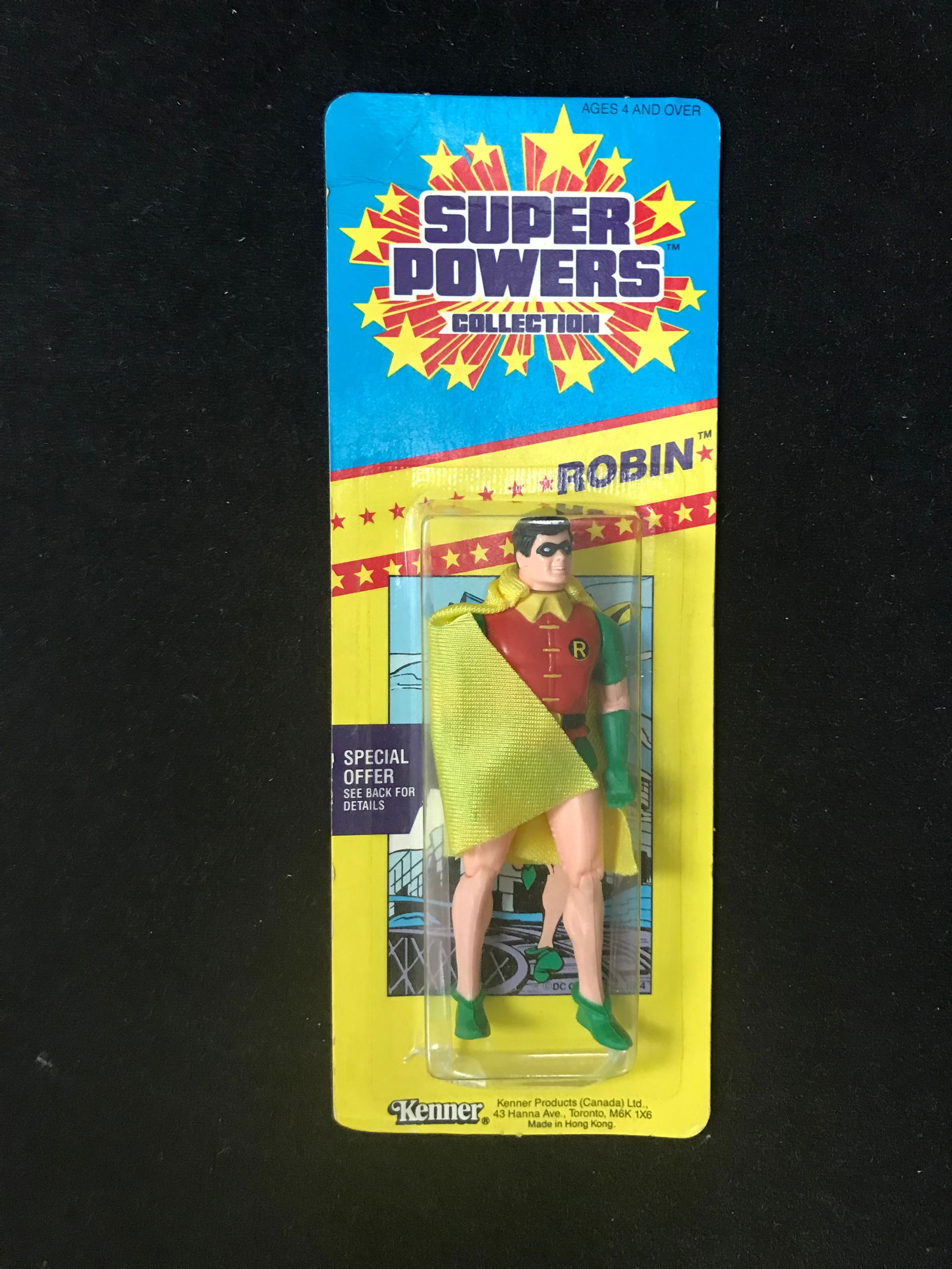 VINTAGE MINT ON CARD KENNER SUPER POWERS ROBIN (1 of 1)