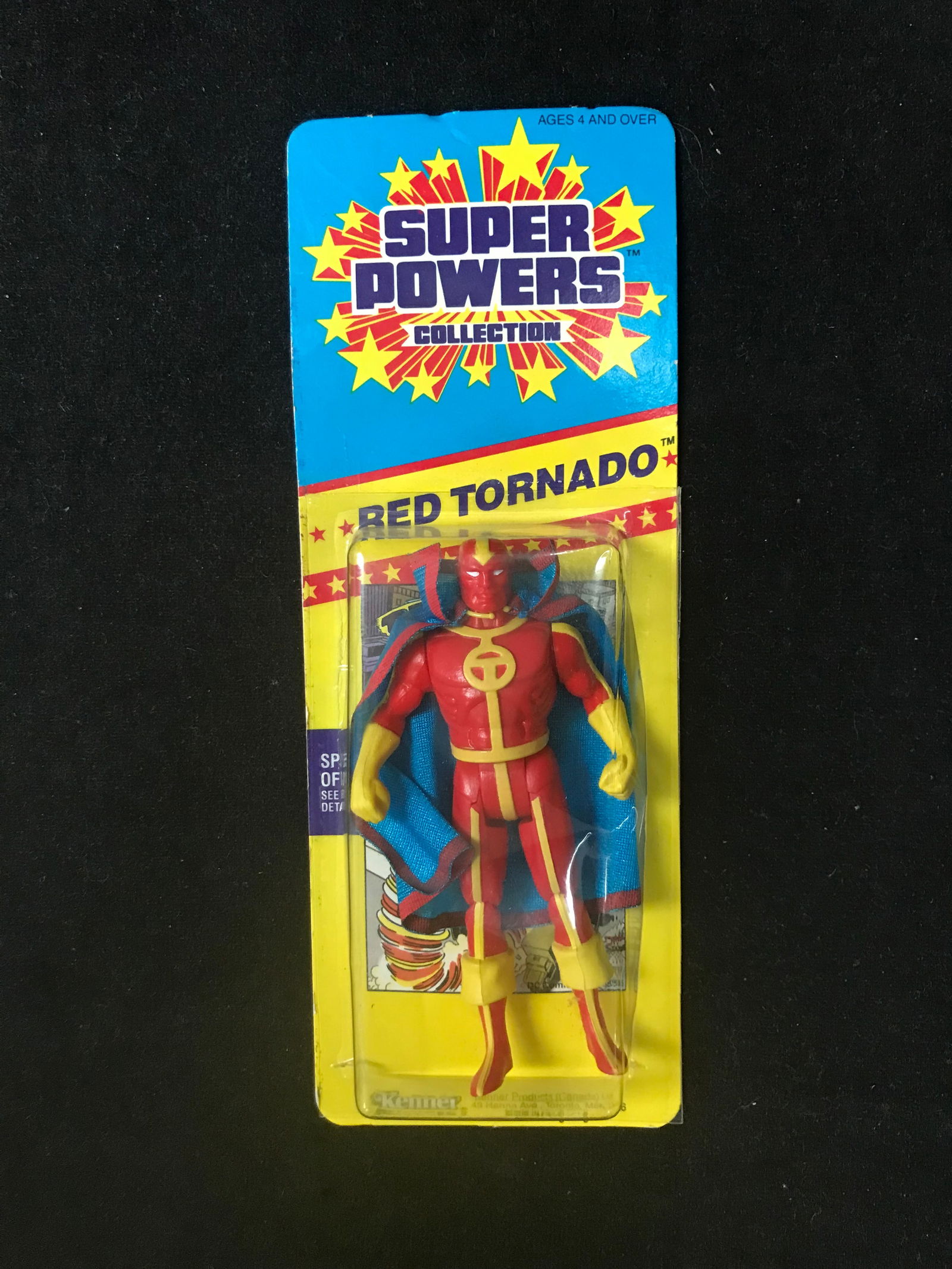 VINTAGE MINT ON CARD KENNER SUPER POWERS RED TORNADO (1 of 1)