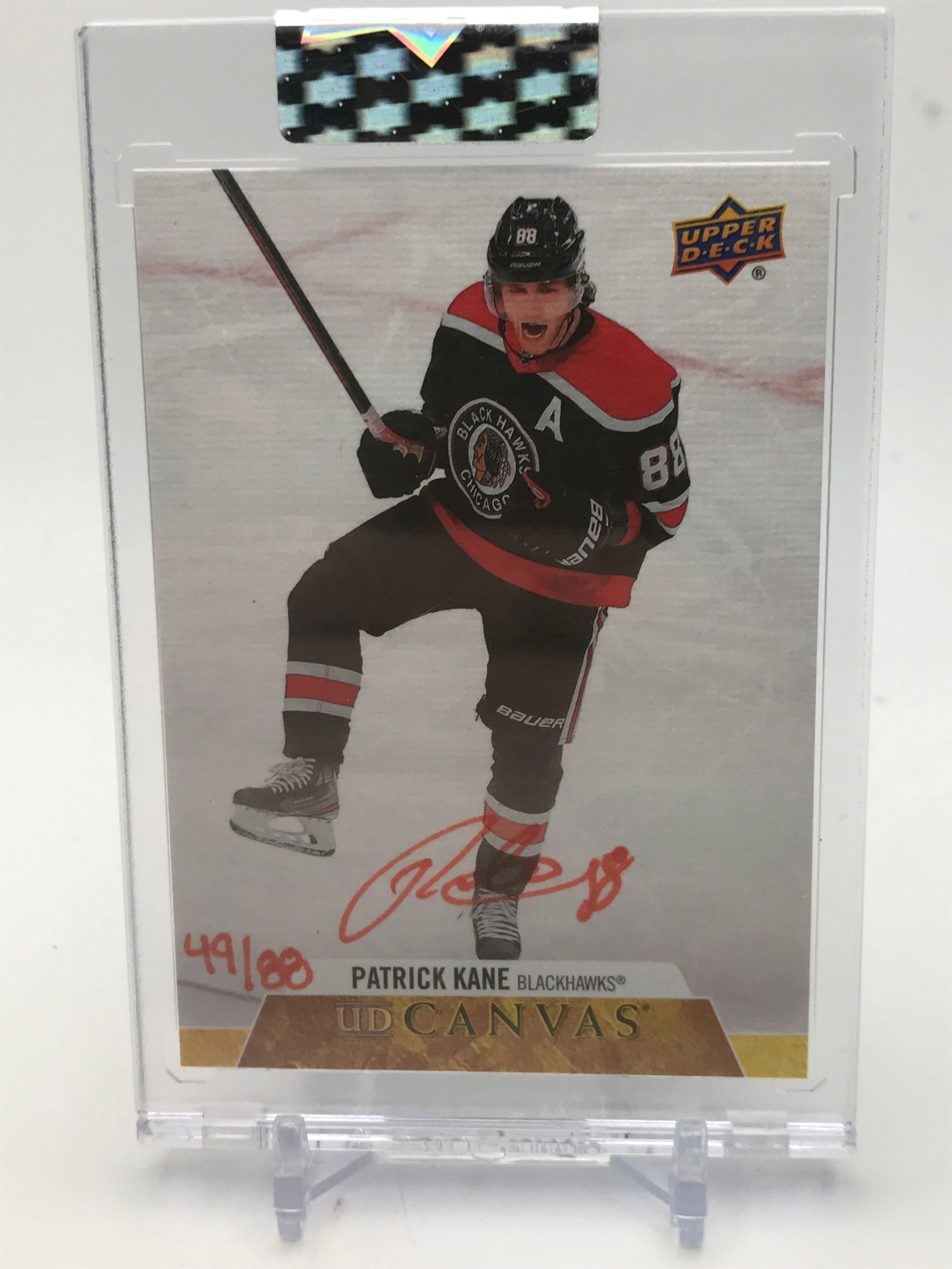 2020-21 UPPER DECK CLEAR CUT PATRICK KANE AUTO 49/88 (1 of 2)