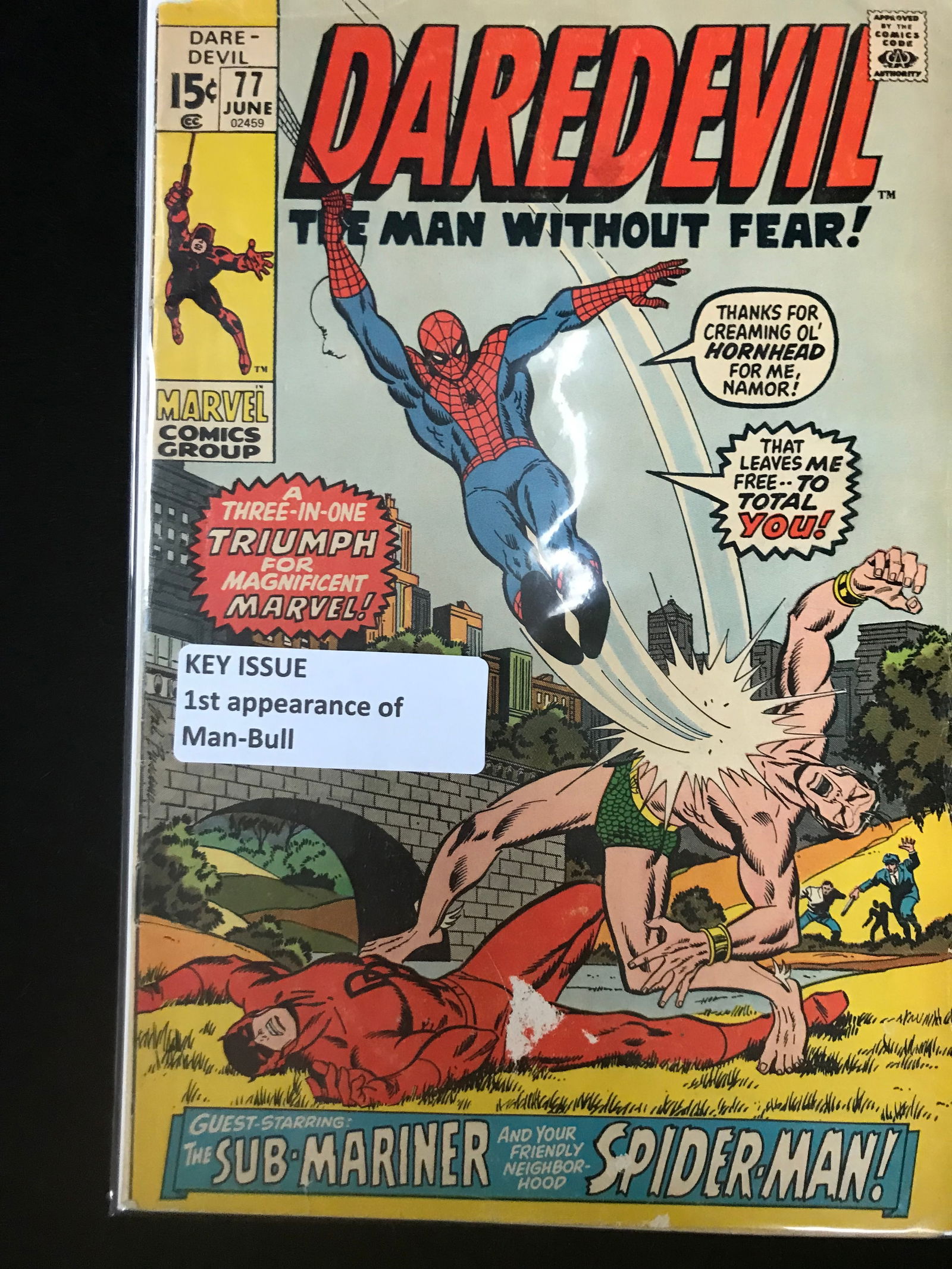 MARVEL COMICS NO.77 DAREDEVIL (1ST APP MAN-BULL) (1 of 1)