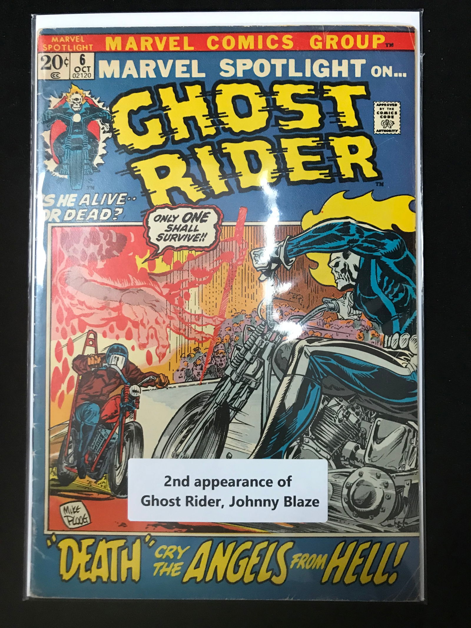 MARVEL COMICS NO.6 GHOST RIDER (2ND APP GHOST RIDER,JOHNNY BLAZE) (1 of 1)
