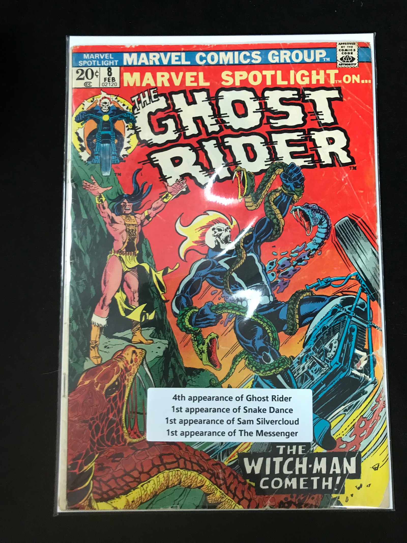 MARVEL COMICS NO.8 THE GHOST RIDER (MANY 1ST APPS) (1 of 1)