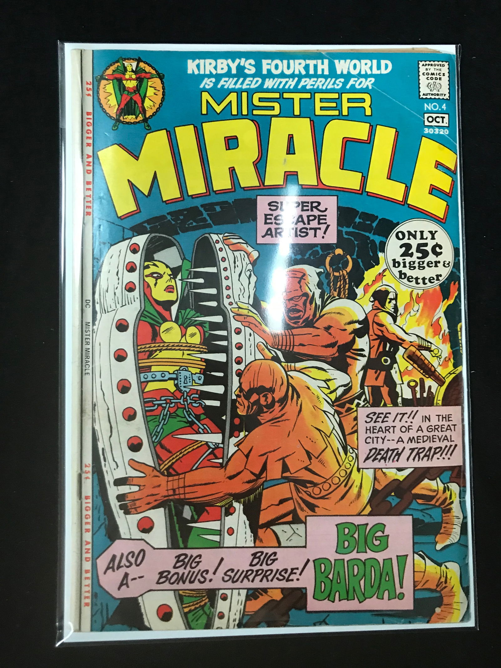 DC COMICS NO.4 MISTER MIRACLE (1 of 1)