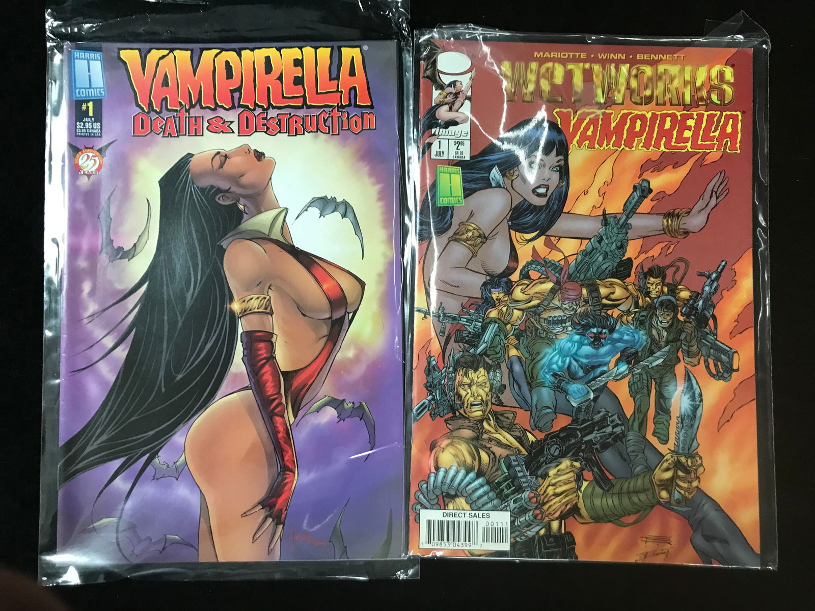 HARRIS COMICS VAMPERELLA COMIC BOOK LOT (1 of 1)