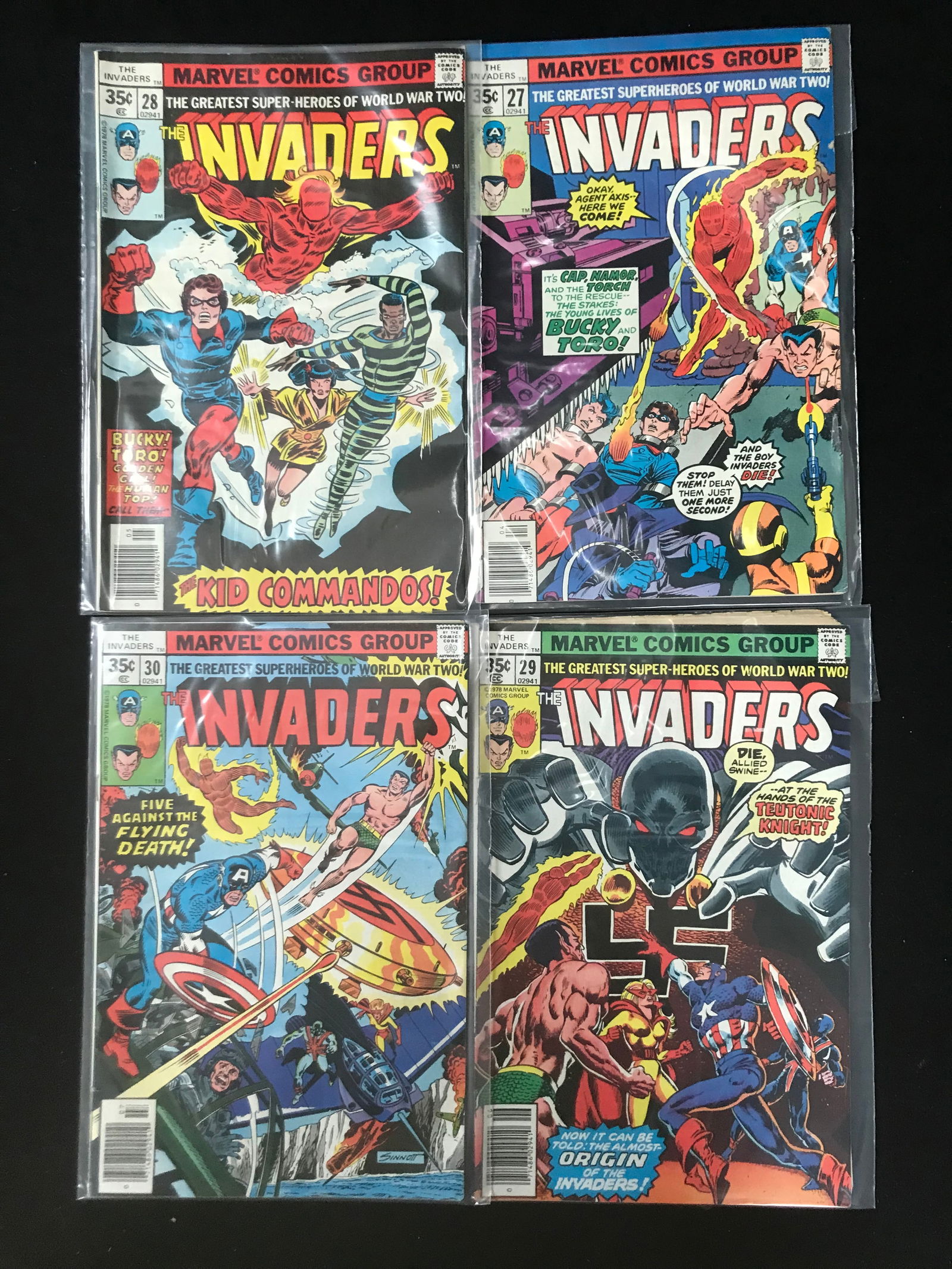 MARVEL COMICS THE INVADERS COMIC BOOK LOT (1 of 1)