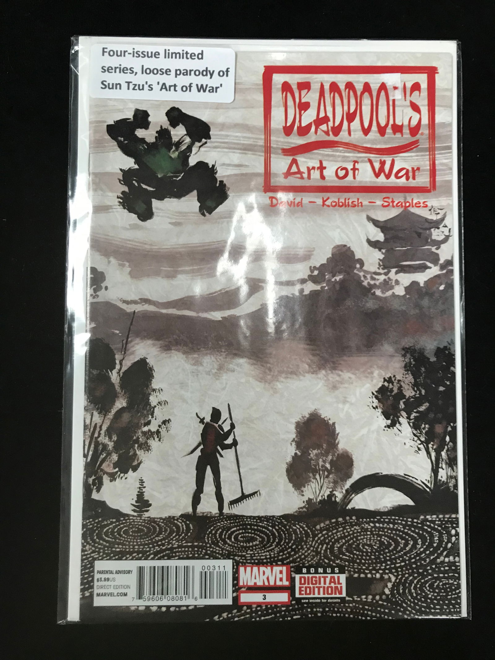 MARVEL COMICS DEADPOOL ART OF WAR NO.3 (1 of 1)