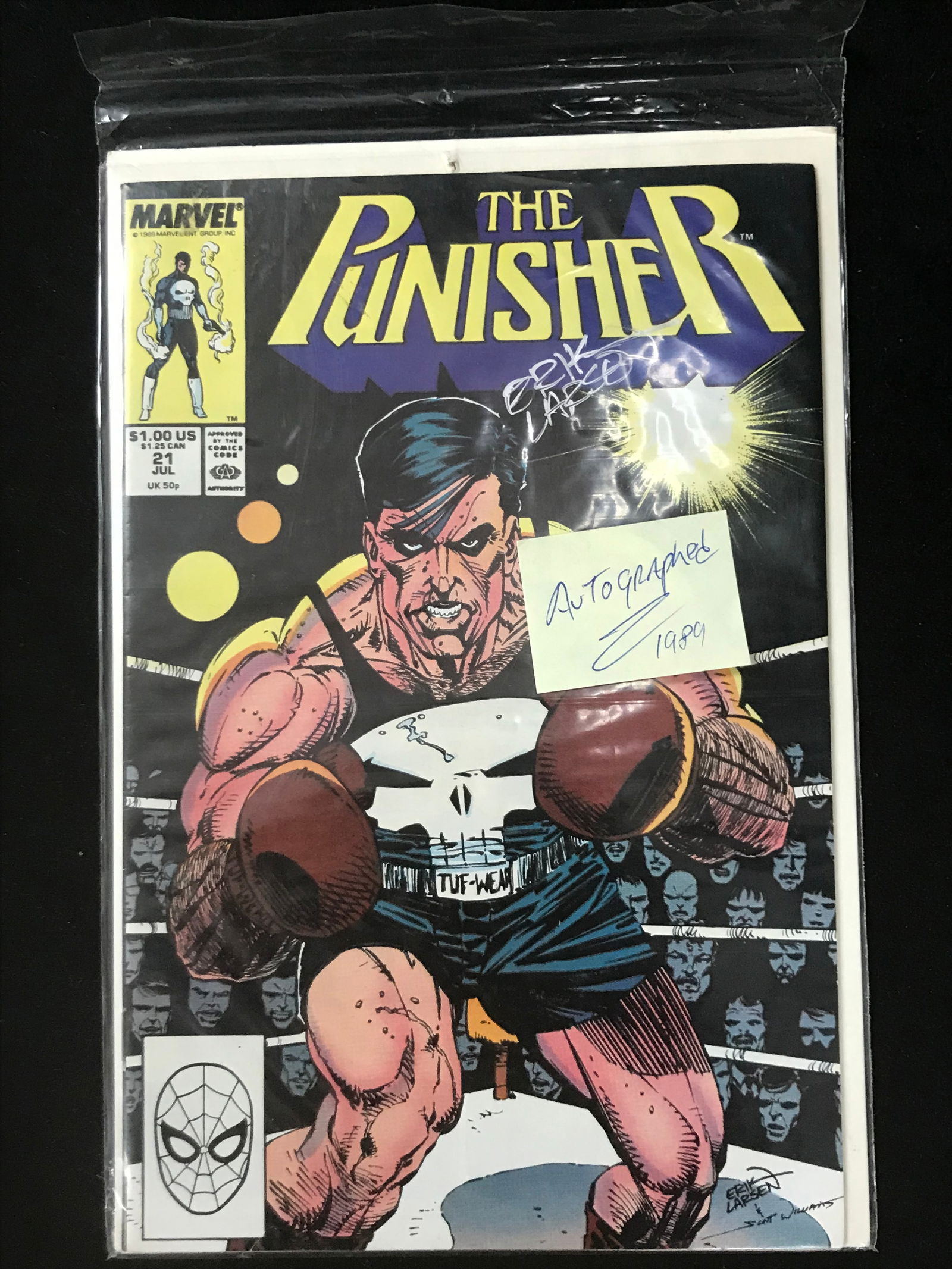 MARVEL COMICS THE PUNISHER NO.21 ARTIST SIGNED (1 of 1)